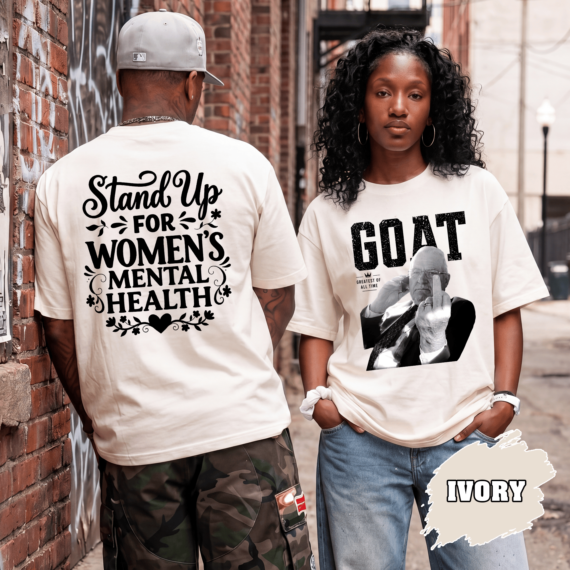 BN - Kevin Reddington T-Shirt, Stand Up For Women Mental Health Tee - Image 3