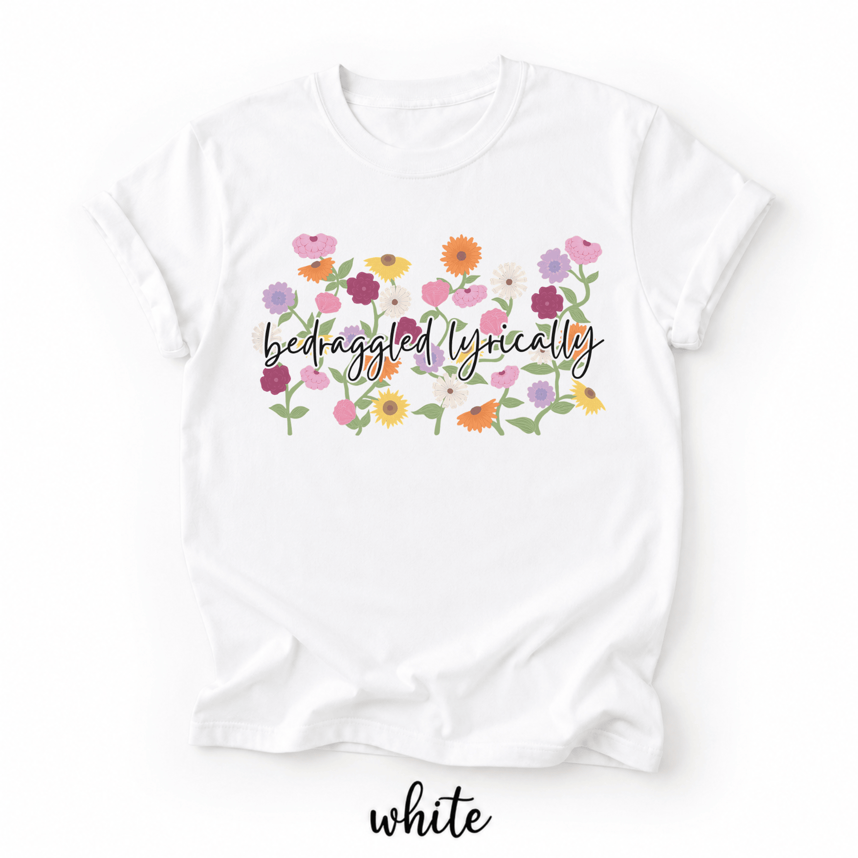 Eras Piano Bedraggled Lyrically Shirts: Minimalist Floral Music Fan Shirt - Image 9