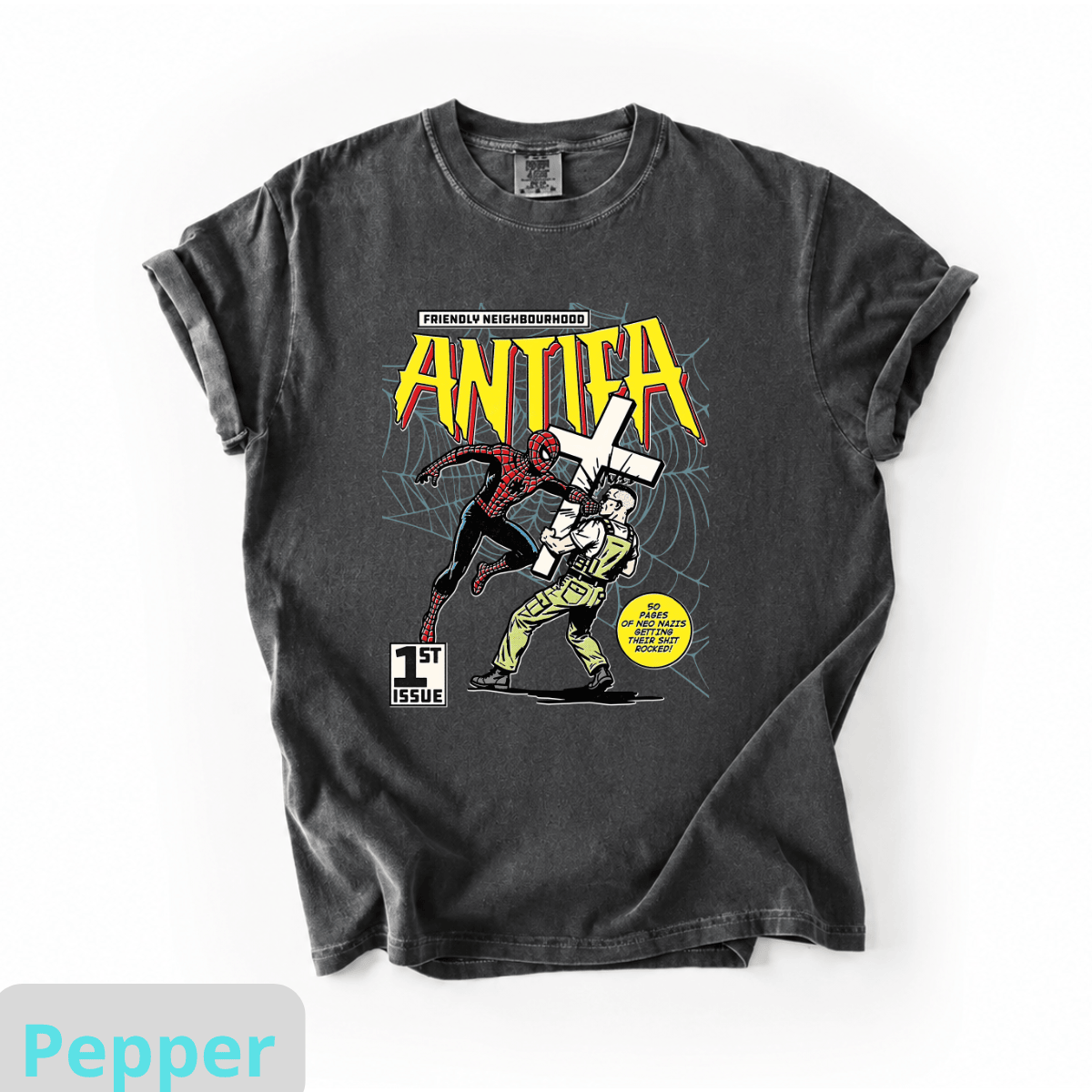 NS - Spiderman Antifa Shirt - Image 3