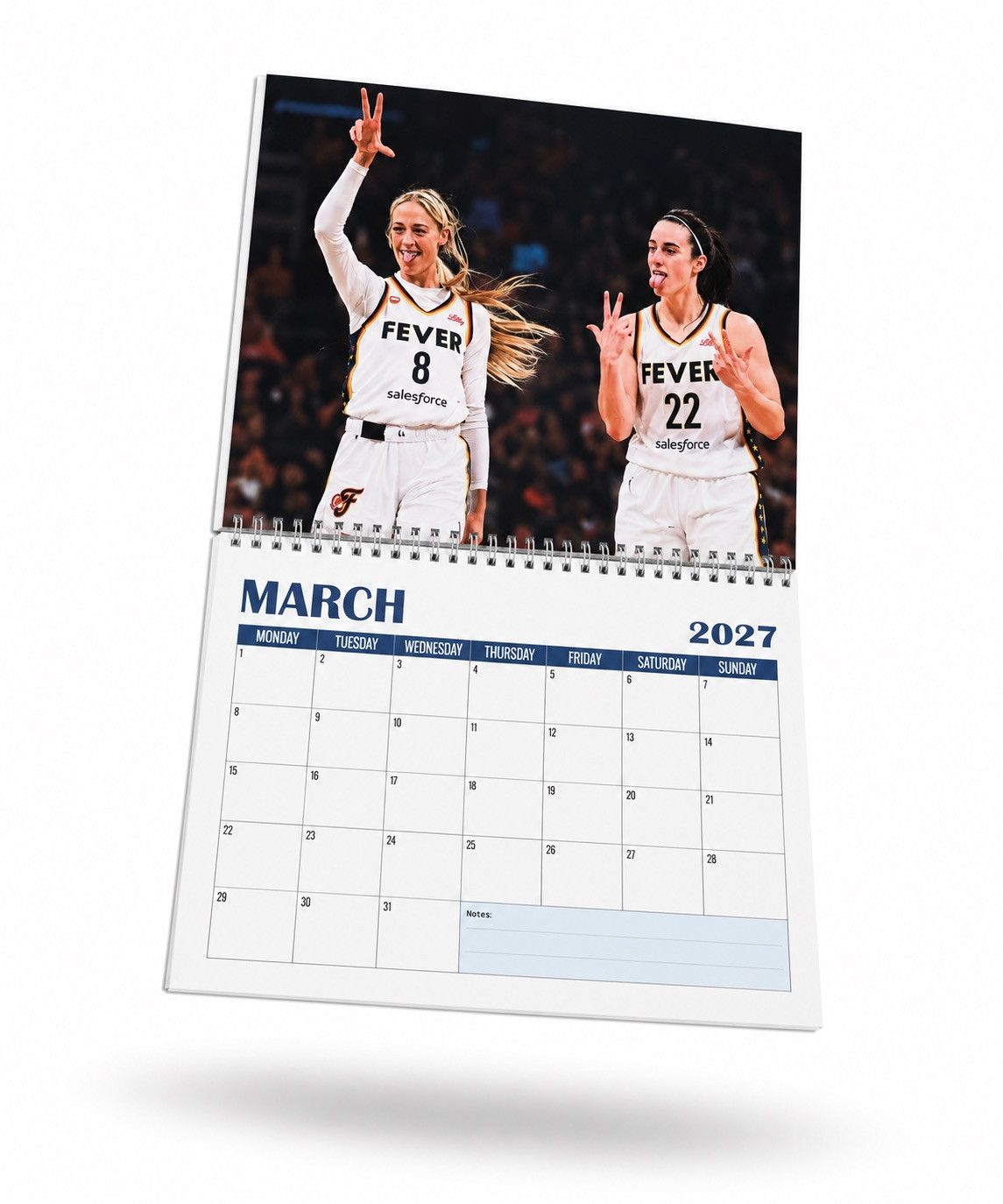 QK - Sophie Cunningham x Caitlin Clark Duo Wall Calendar - Image 4