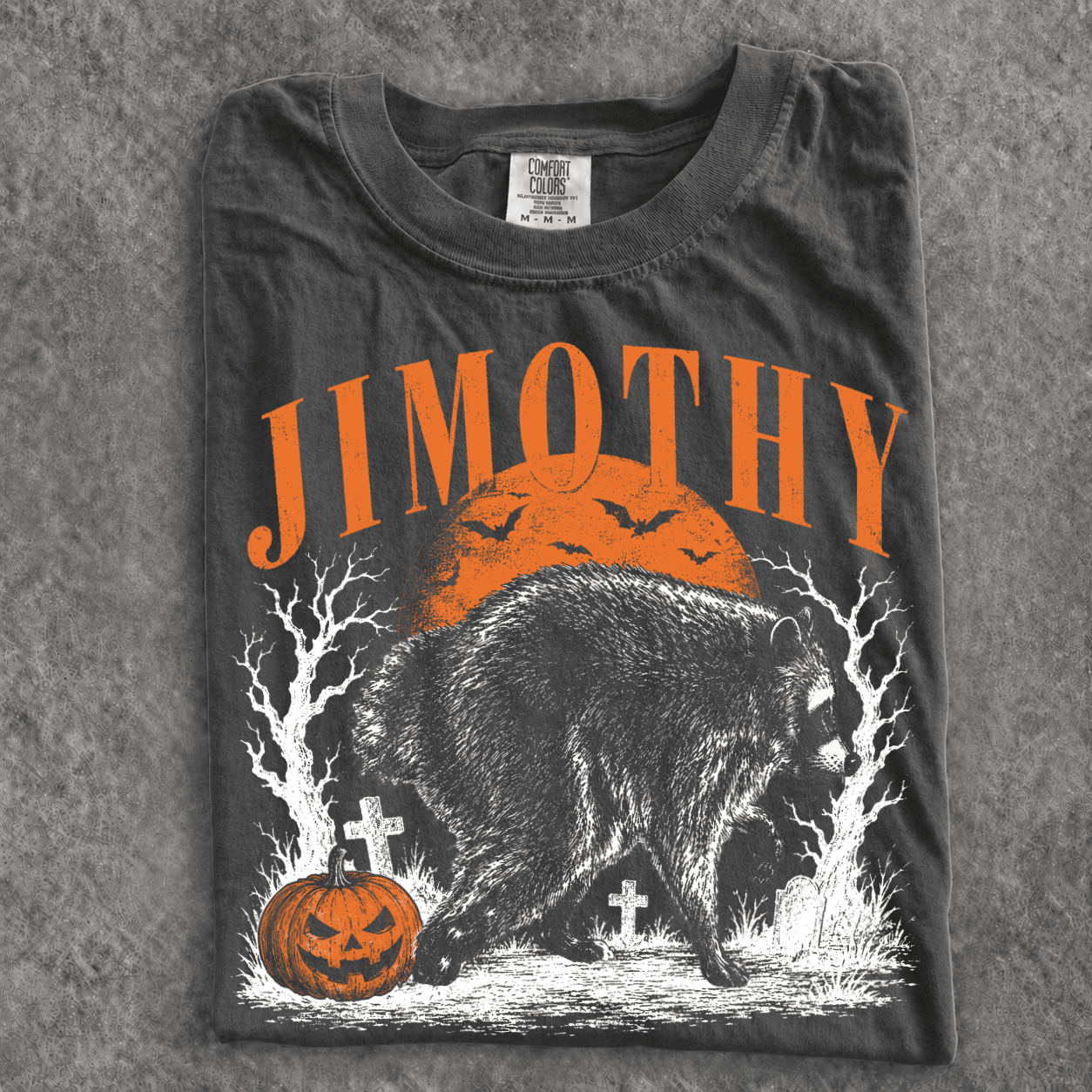 HN - Cute Jimothy Raccoon Halloween , Short King Jimothy Tee - Image 2