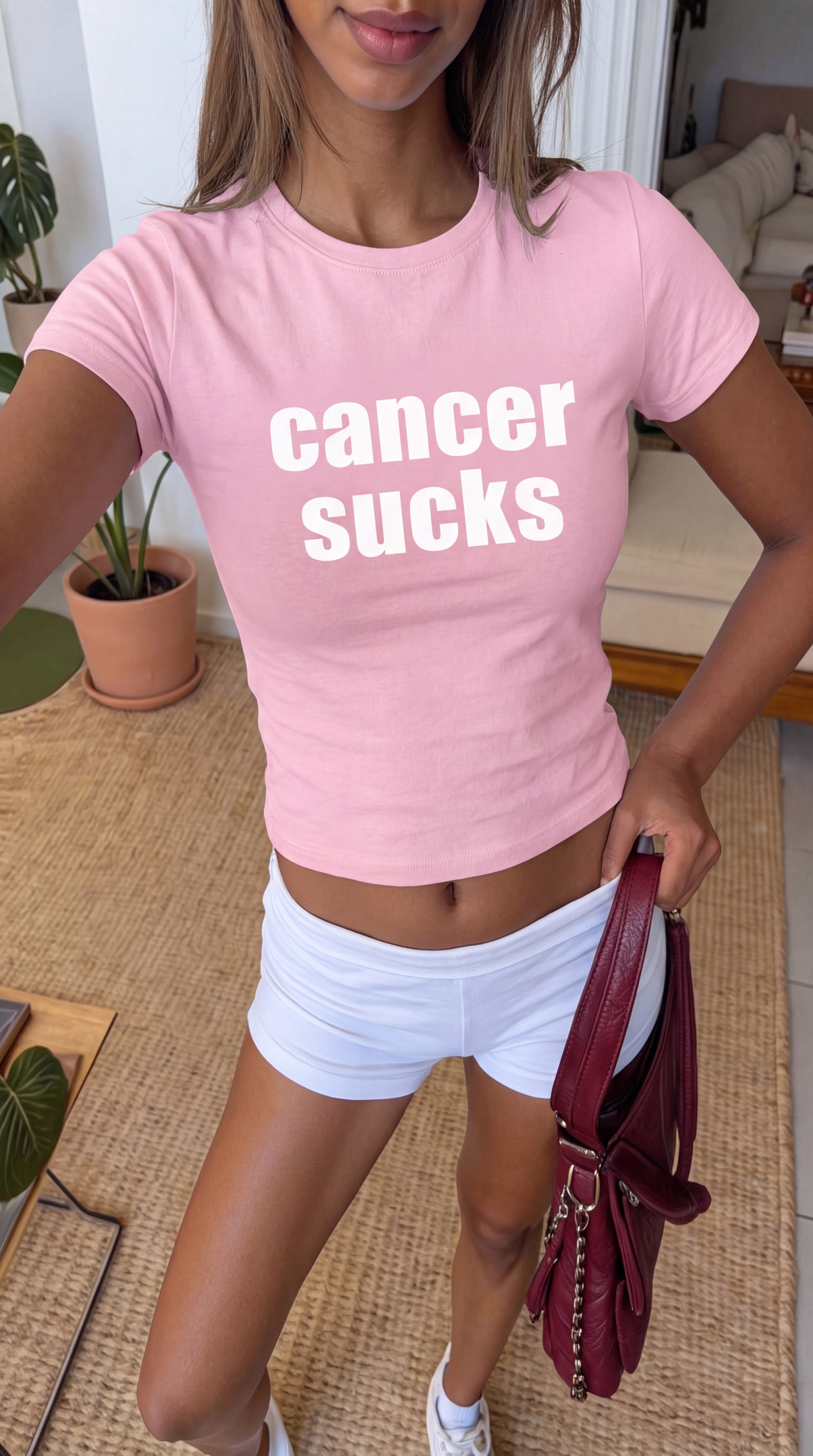 NN - Anya Taylor-joy Cancer Sucks BabyTee, LUCKY Movie Shirt - Image 6