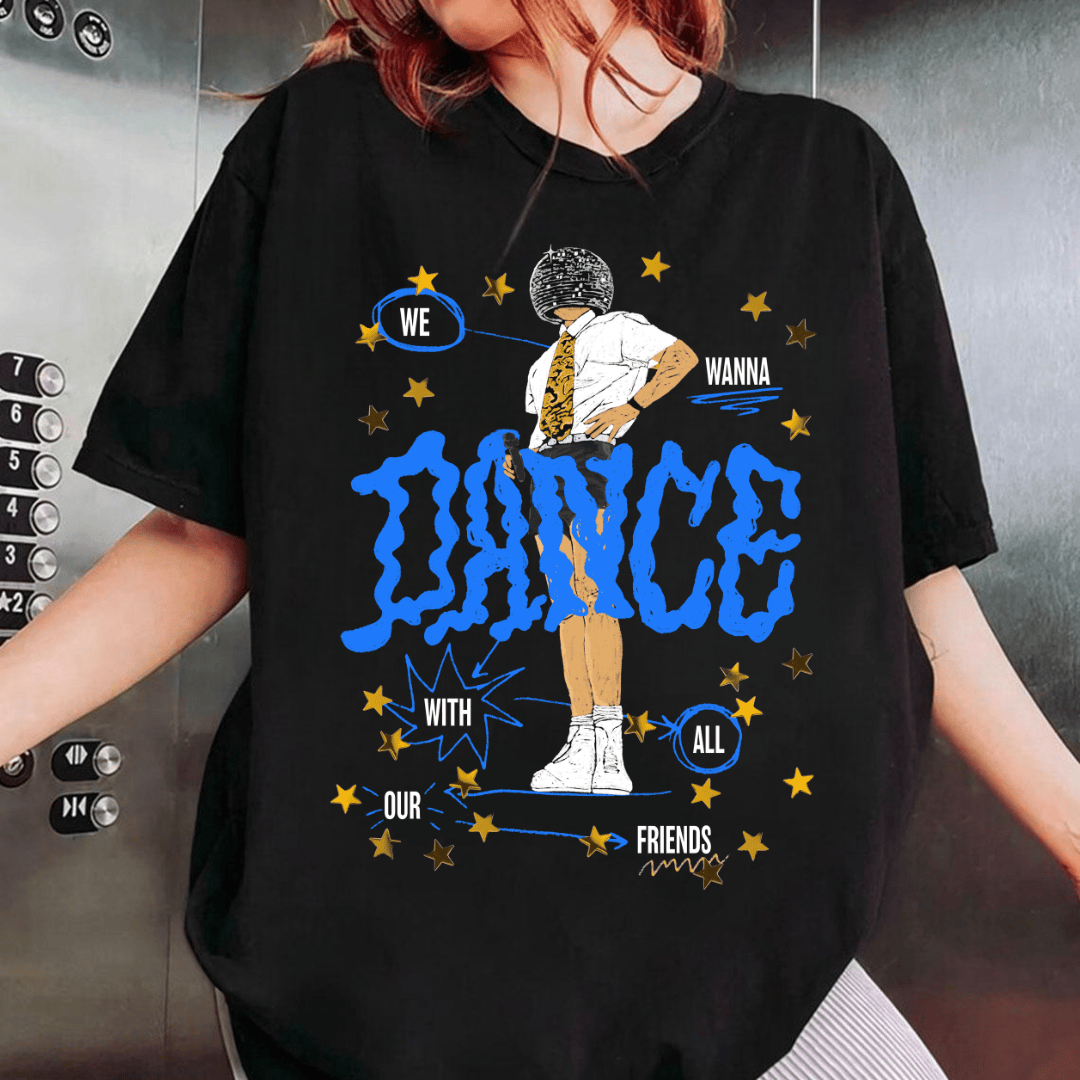 NN - We Wanna Dance With All Our Friends Harry Styles T-shirt - Image 8