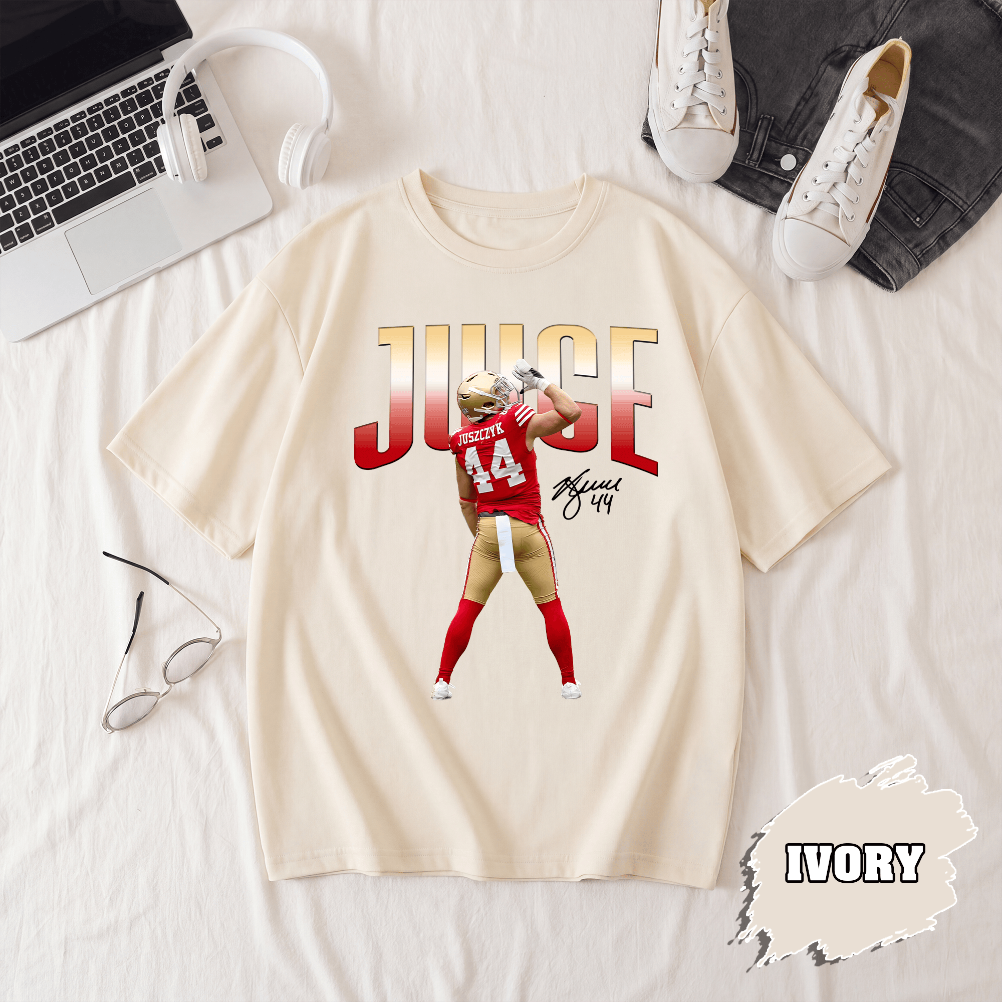 BN - Kyle Juszczyk Juice Shirt, San Francisco Football Tee - Image 3