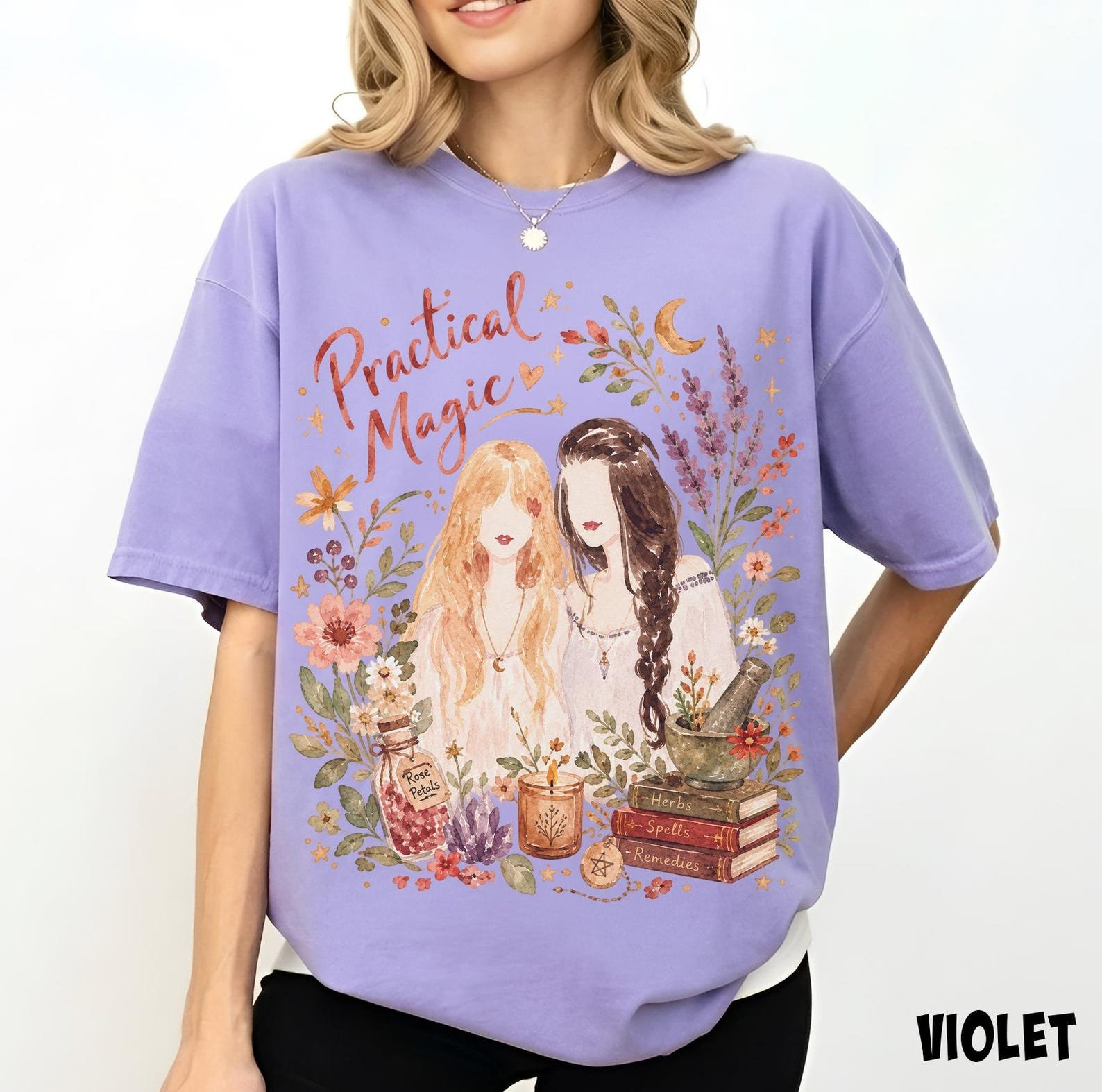 TT - Practical Magic Watercolor Shirt, Owens Sisters Tee, Sally Gillian Tshirt - Image 6
