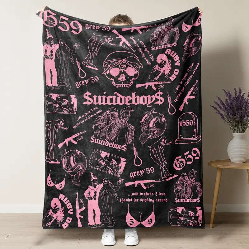 TT - Suicideboys G59 Flannel Fleece Blanket, Soft Fleece, Classic Retro Bedroom Decor - Image 2