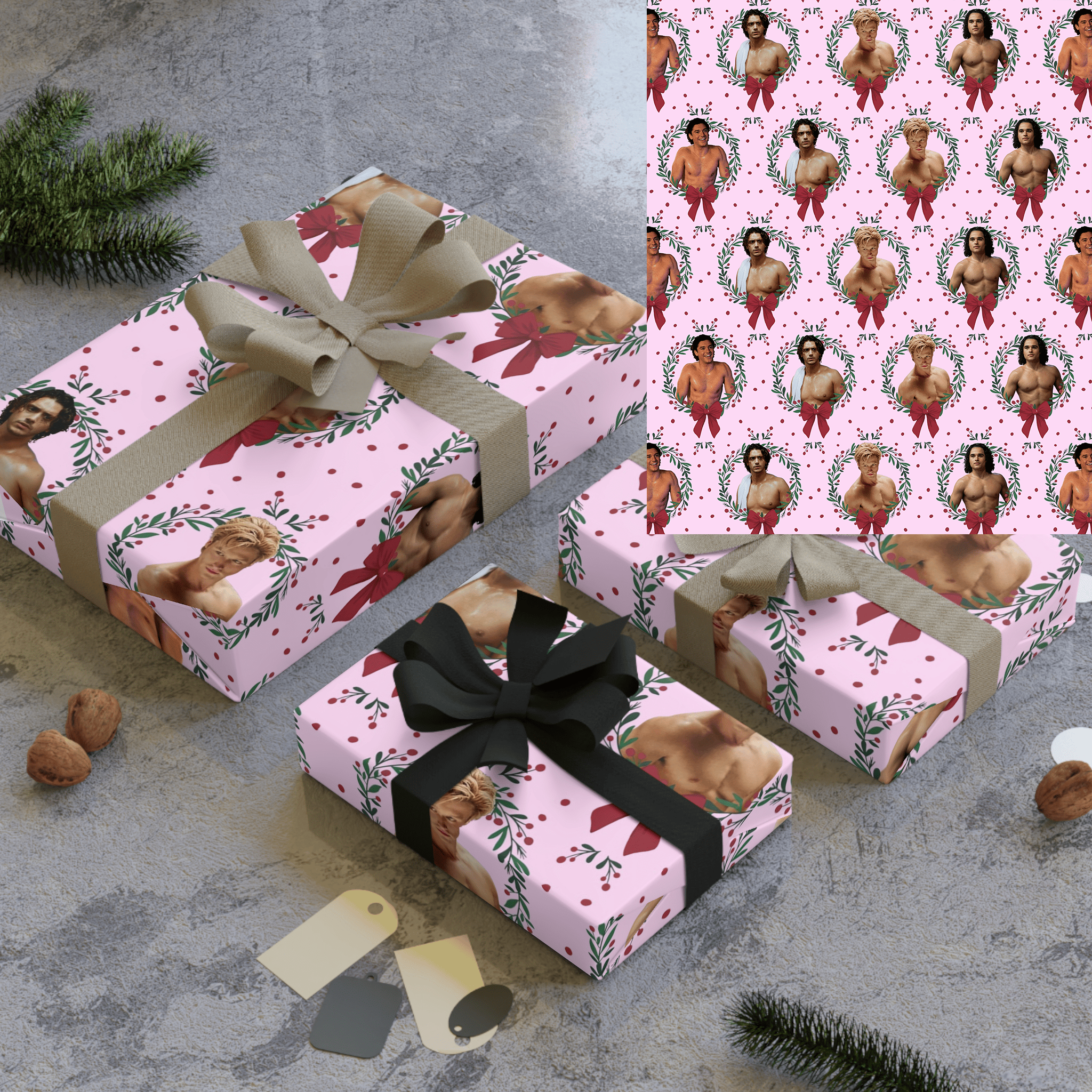AT - Off Campus Christmas Matte Wrapping Paper