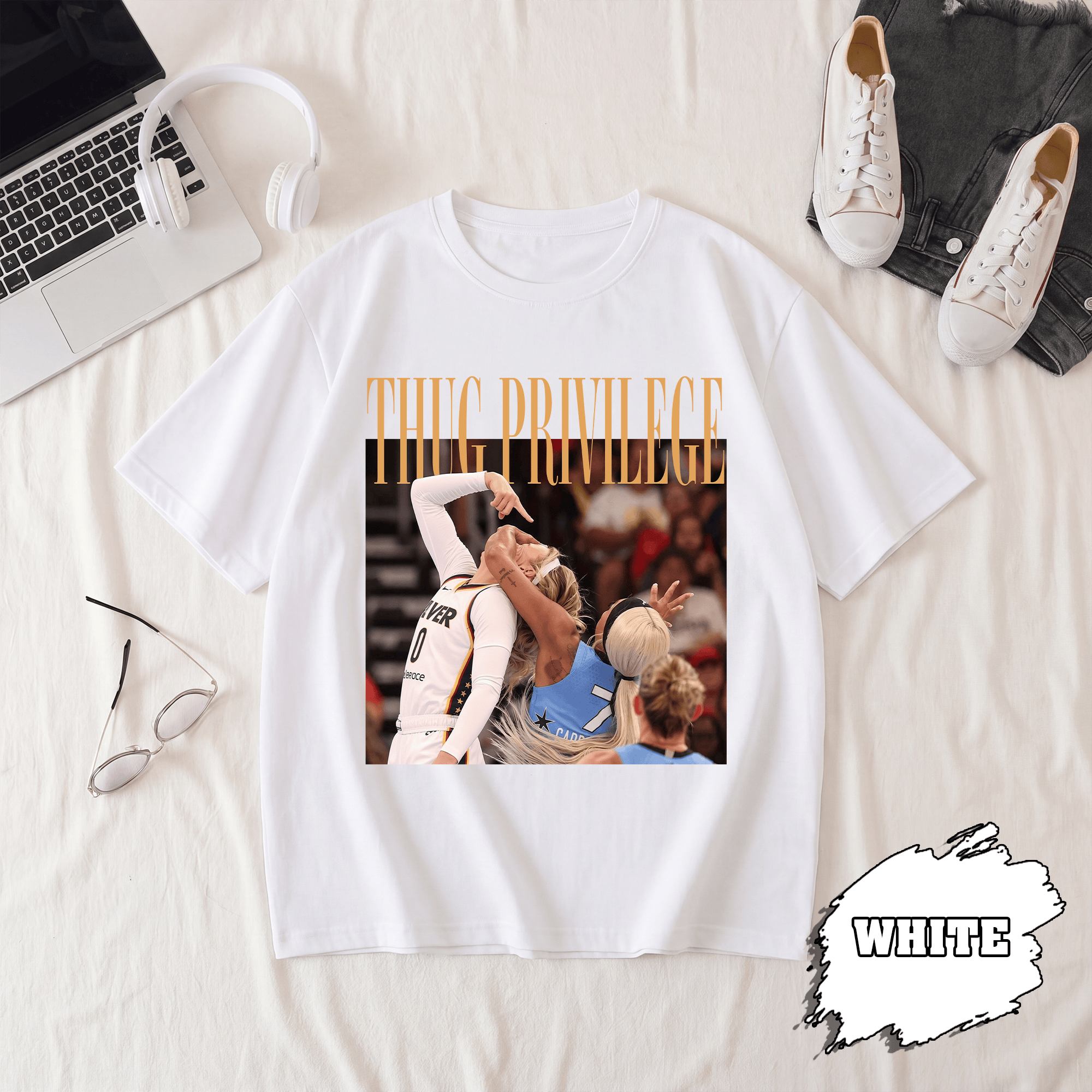 BN - Thug Privilege T-Shirt, Sophie Cunningham Tee - Image 2