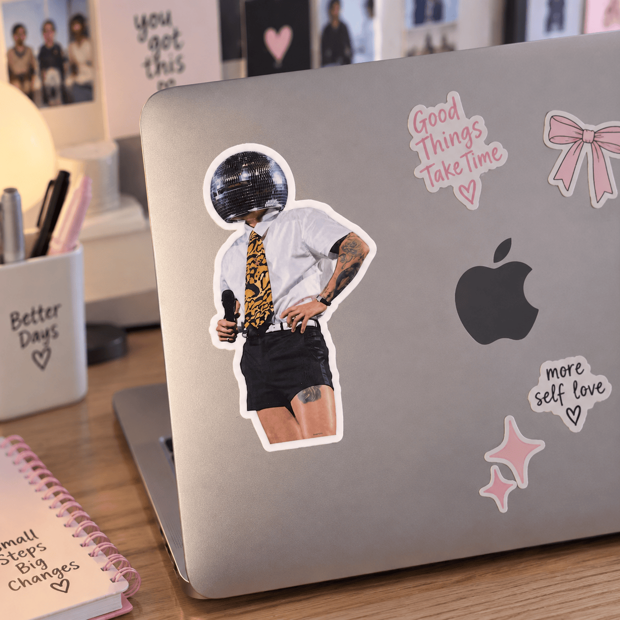 AT - disco ball head harry styles sticker - Image 3