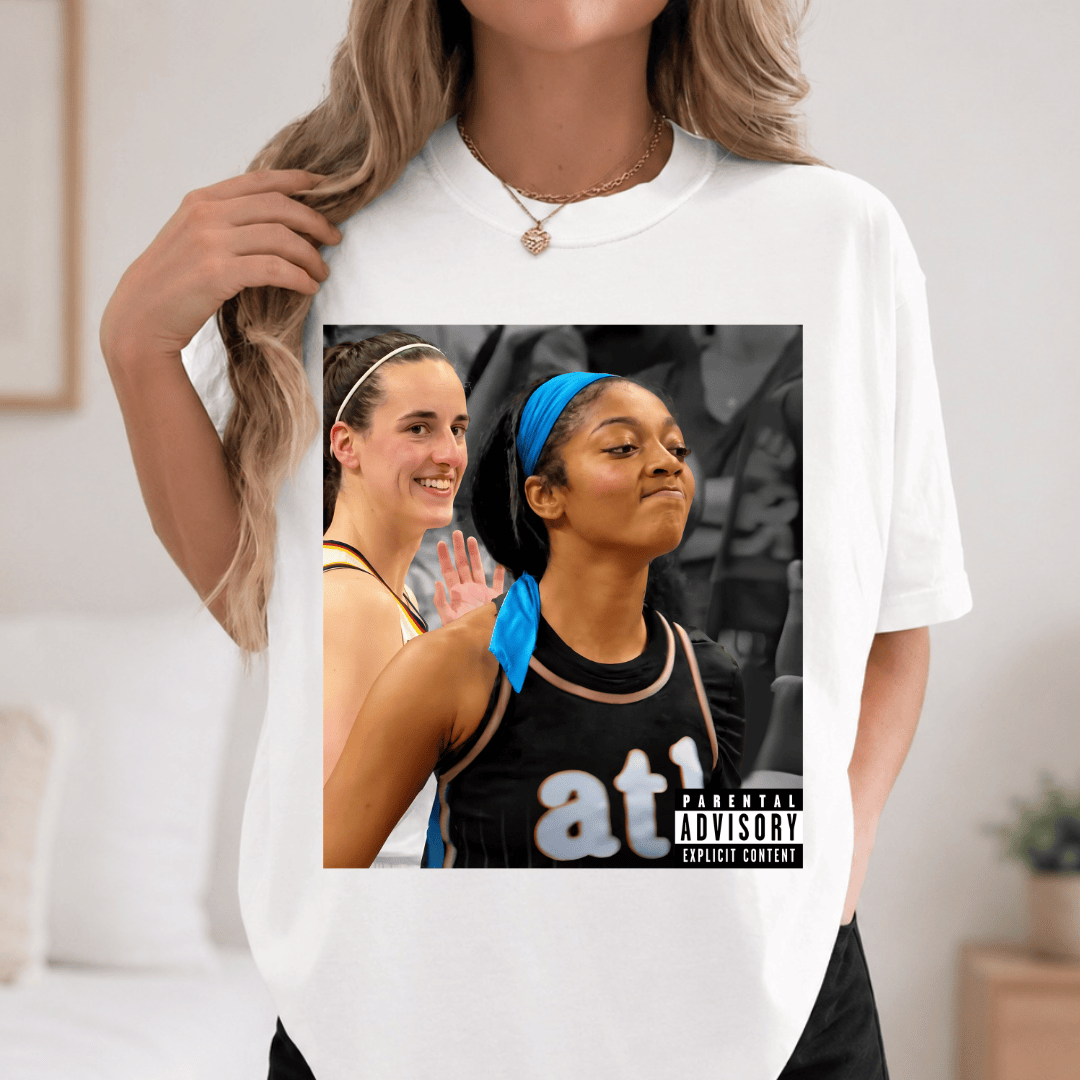 TT - Caitlin Clark Laughing At Angel Reese T-Shirt - Image 2