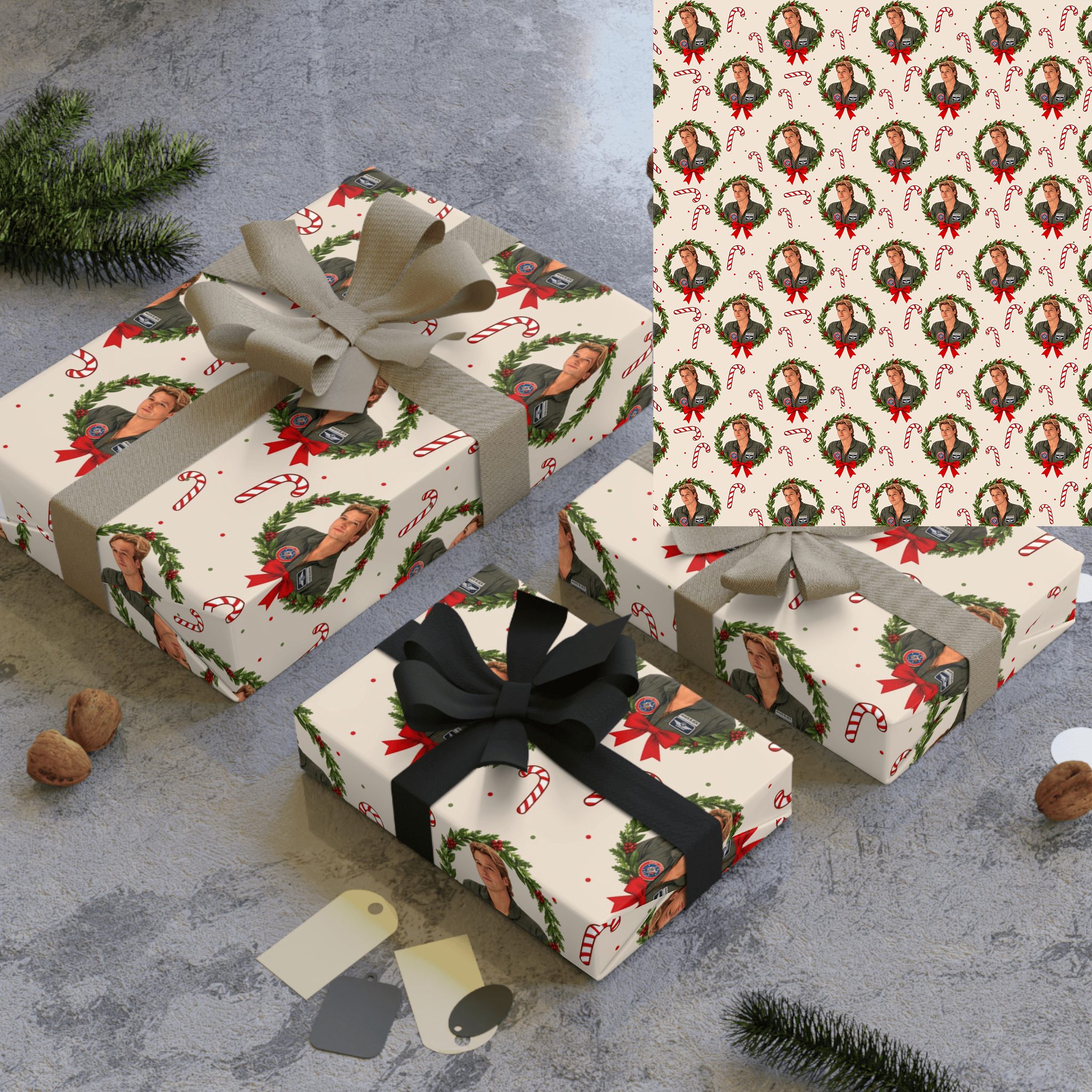 AT - Off Campus Christmas Matte Wrapping Paper