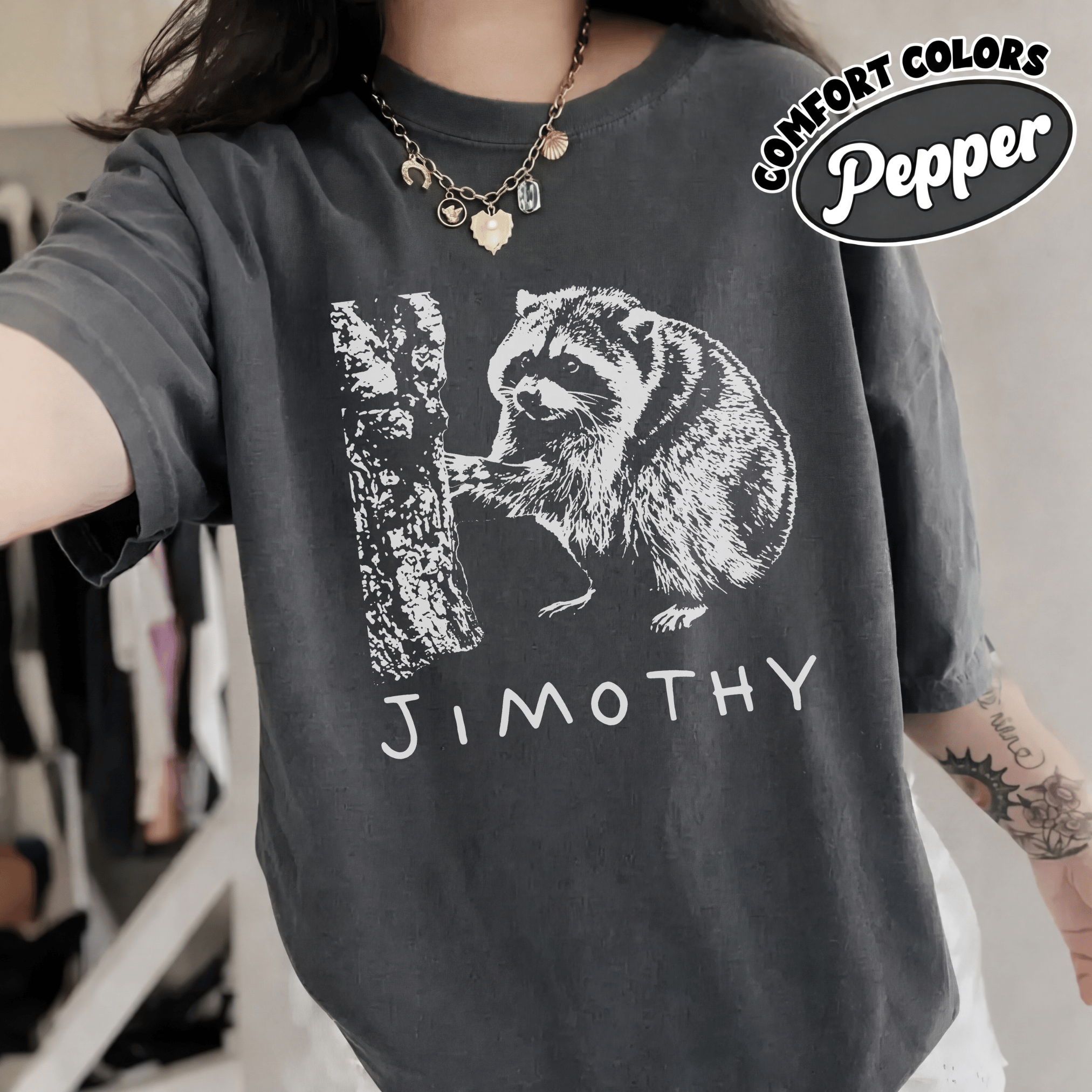 Jimothy Raccoon Viral Shirt - Image 2