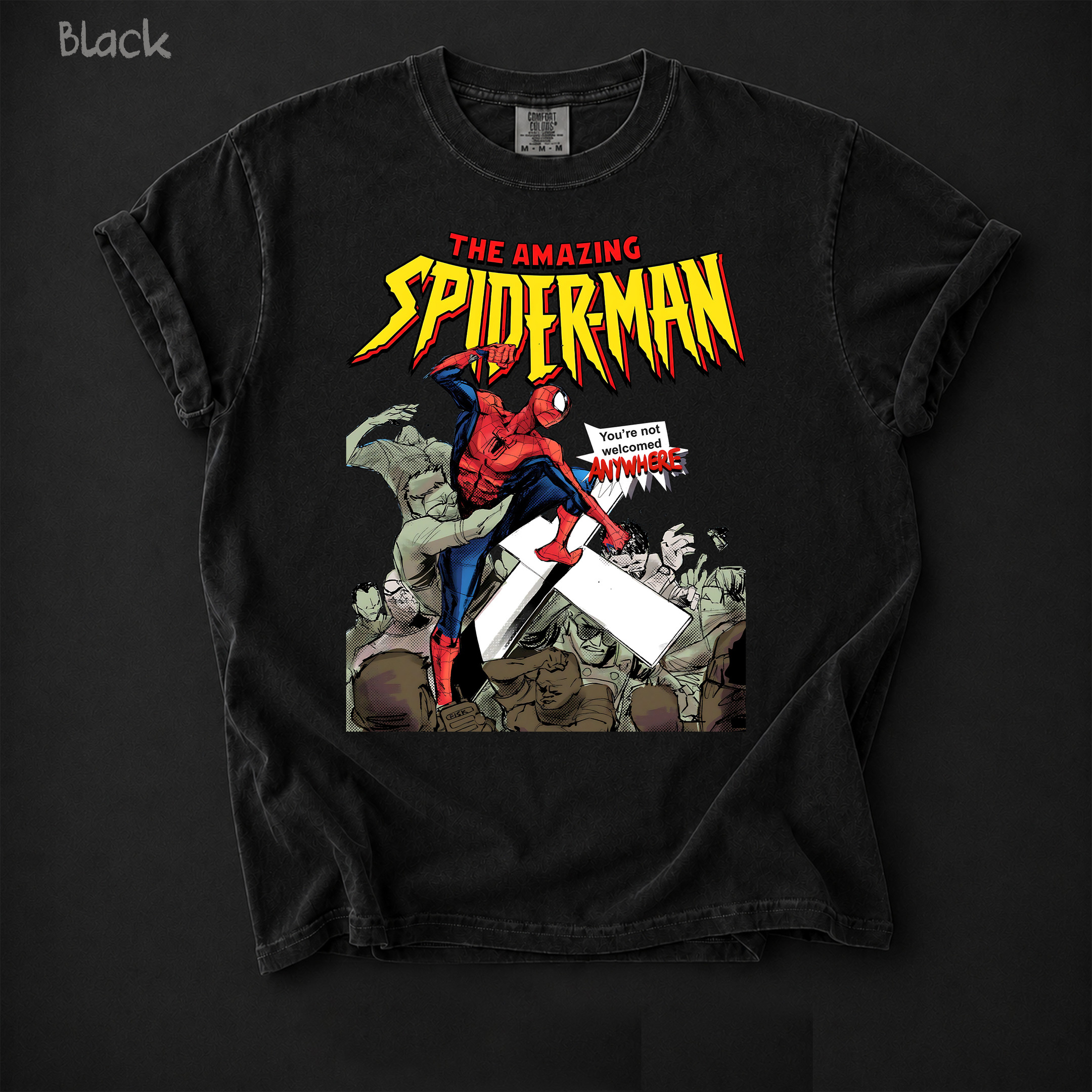 NA - VER 2 Amazing Spider Man Beat Up Jake Lang Shirts - Image 2