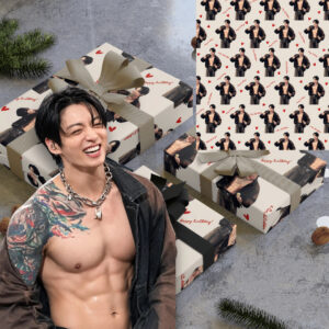 QK - Jungkook BTS Christmas Matte Wrapping Paper