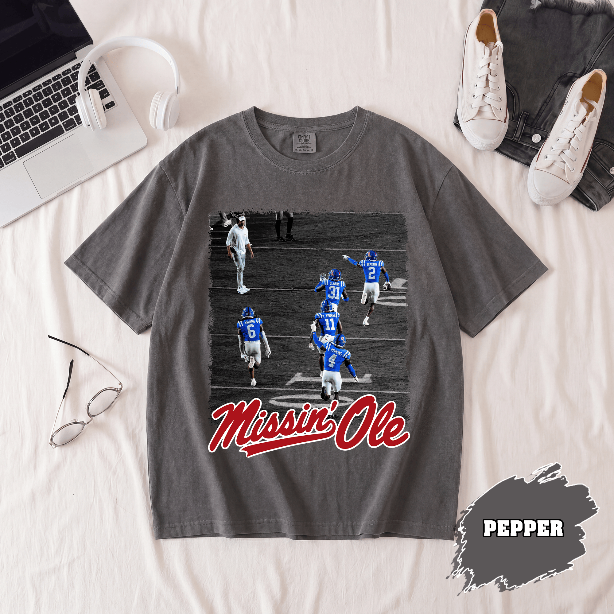 BN - Missin' Ole Shirt, Mississippi Old Coach Tee - Image 5