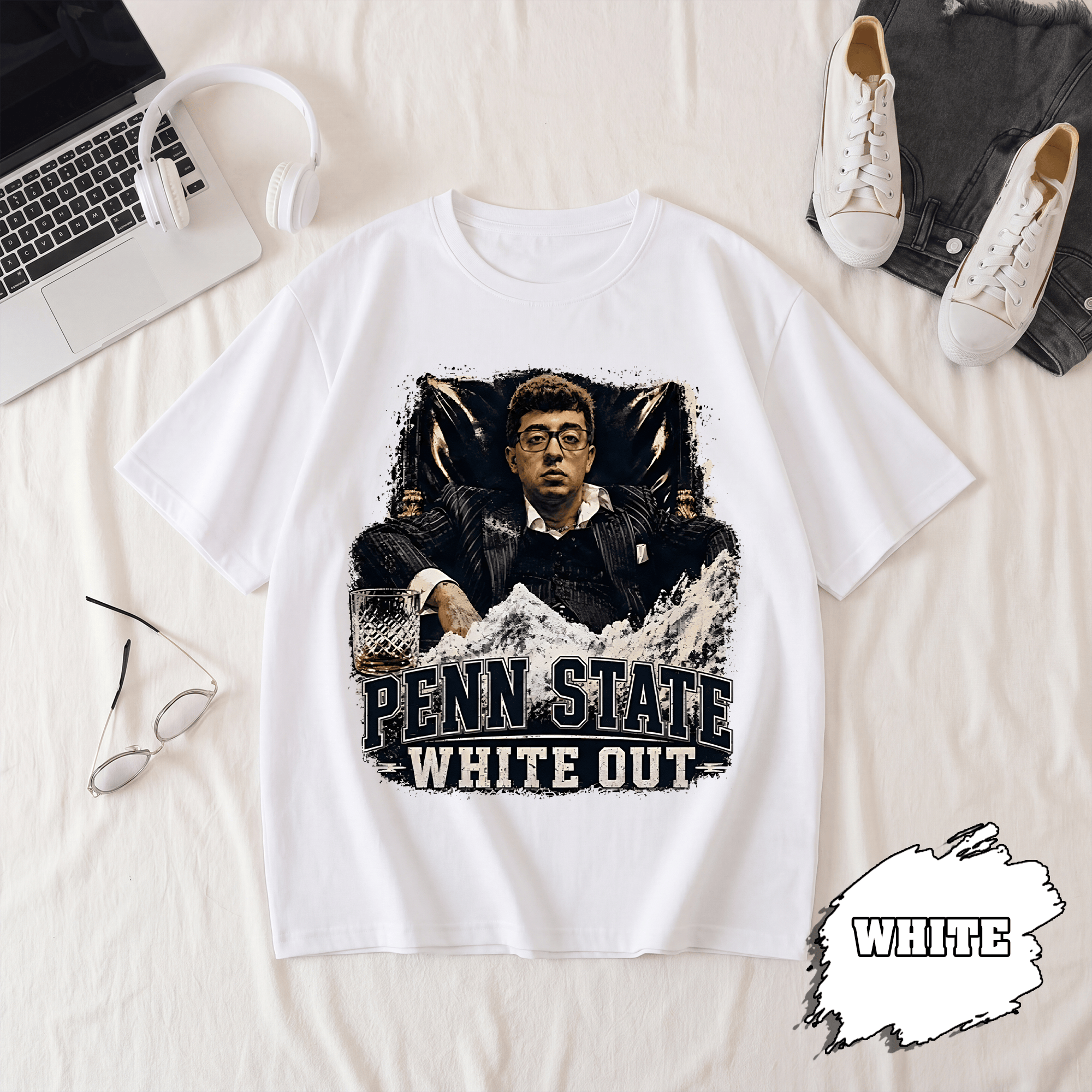BN - Agostino Abbatiello Penn State White Out T-Shirt