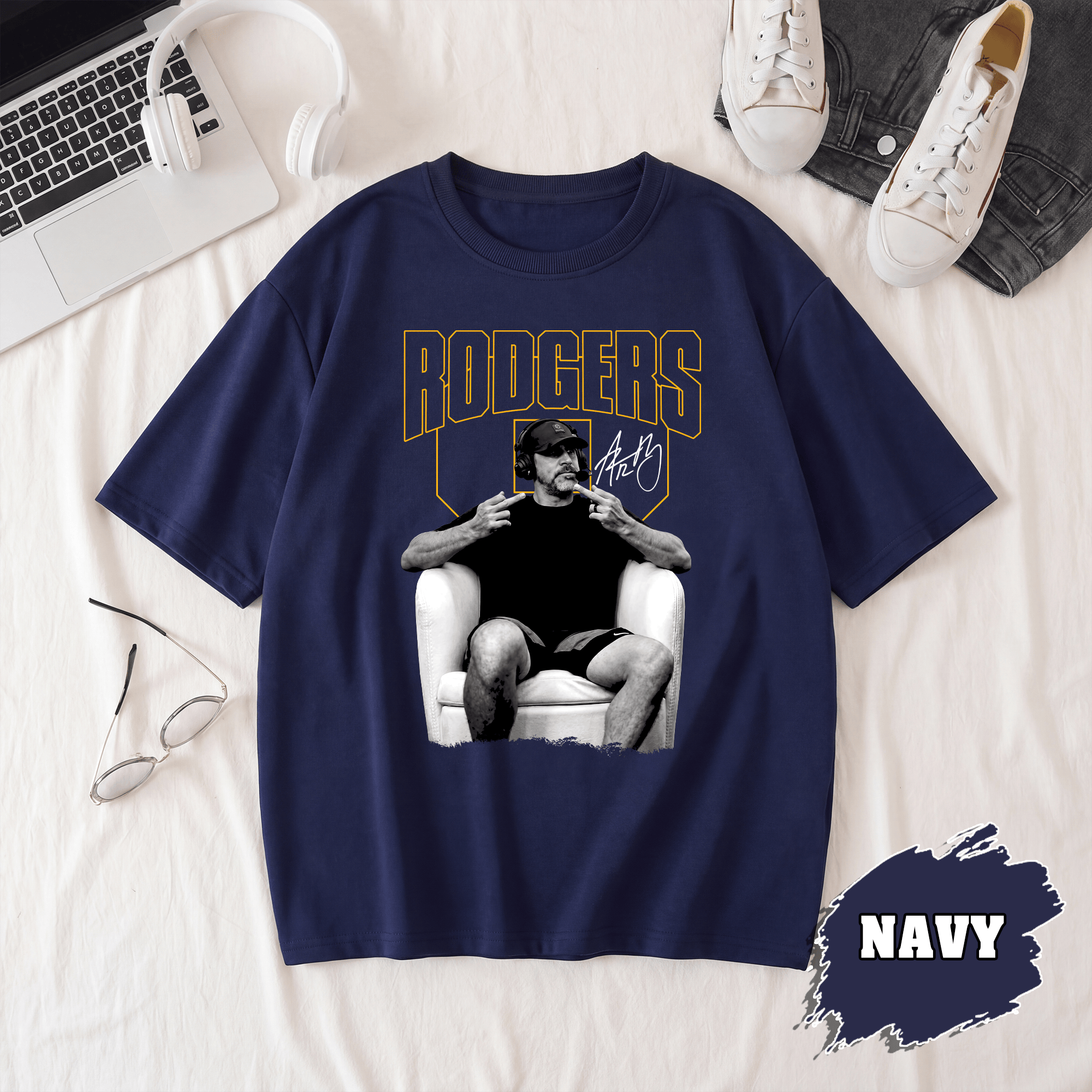 BN - Aaron Rodgers Middle Finger T-Shirt - Image 4