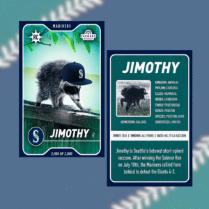 TT - Seattle Mariners Jimothy Metal Card, 3.4 x 2.13 inches Jimothy Wallet Card Gifts