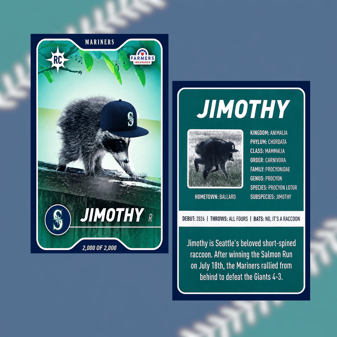 TT - Seattle Mariners Jimothy Metal Card, 3.4 x 2.13 inches Jimothy Wallet Card Gifts
