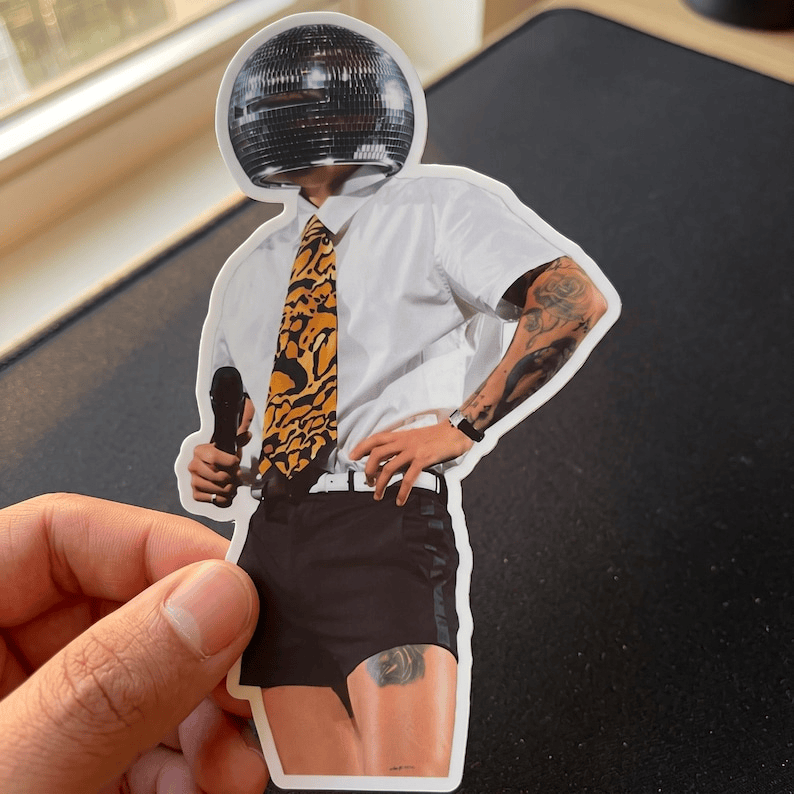 AT - disco ball head harry styles sticker - Image 5