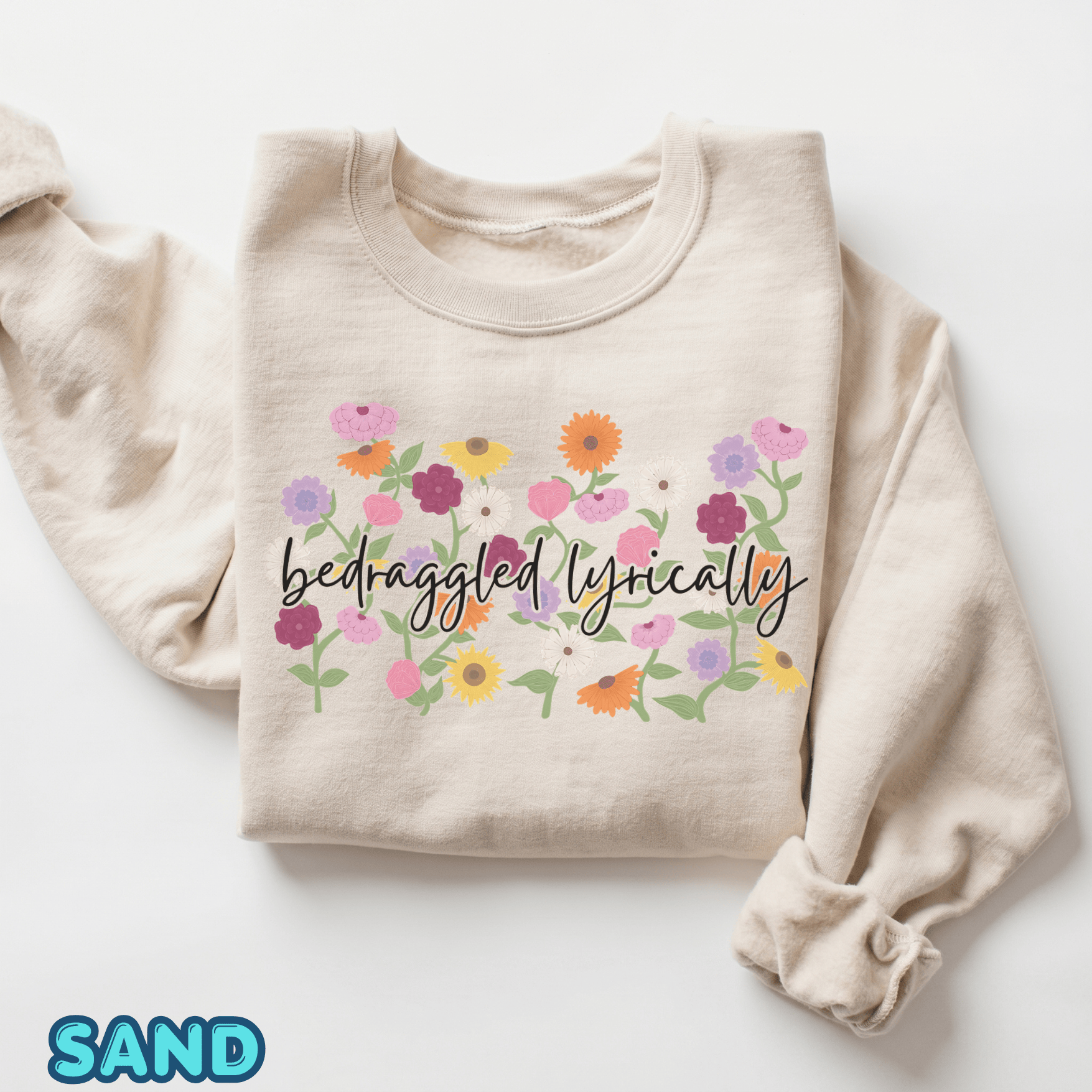 Eras Piano Bedraggled Lyrically Shirts: Minimalist Floral Music Fan Shirt - Image 2
