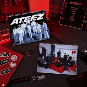 HN - Ateez Album Lyrics 2027 Wall Calendar - K-pop Poster Style, Monthly Planner for ATINY