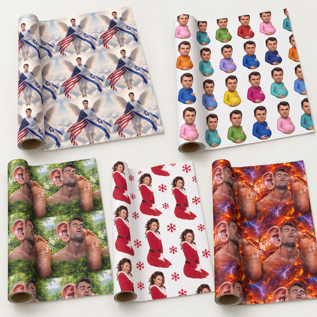 QK - Kirkverse Funny Meme Version 2 Collection Matte Wrapping Papers (LF) - Image 2