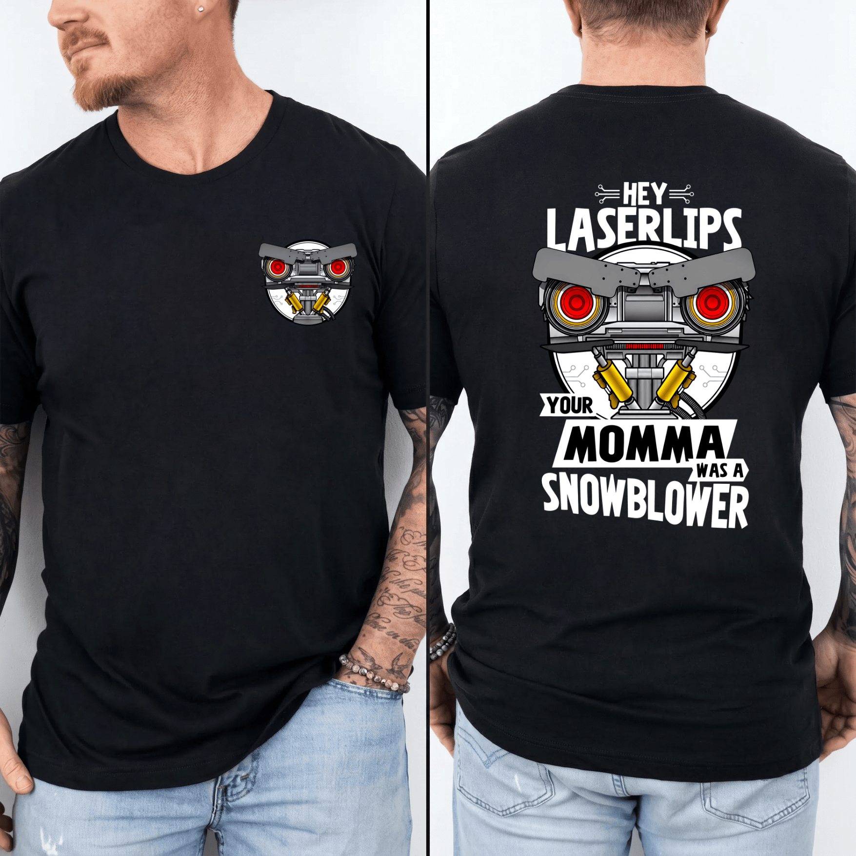 Joninie 5 Short Circuit Shirt, Hey Laser Lip Your Mama Shirts - Image 2