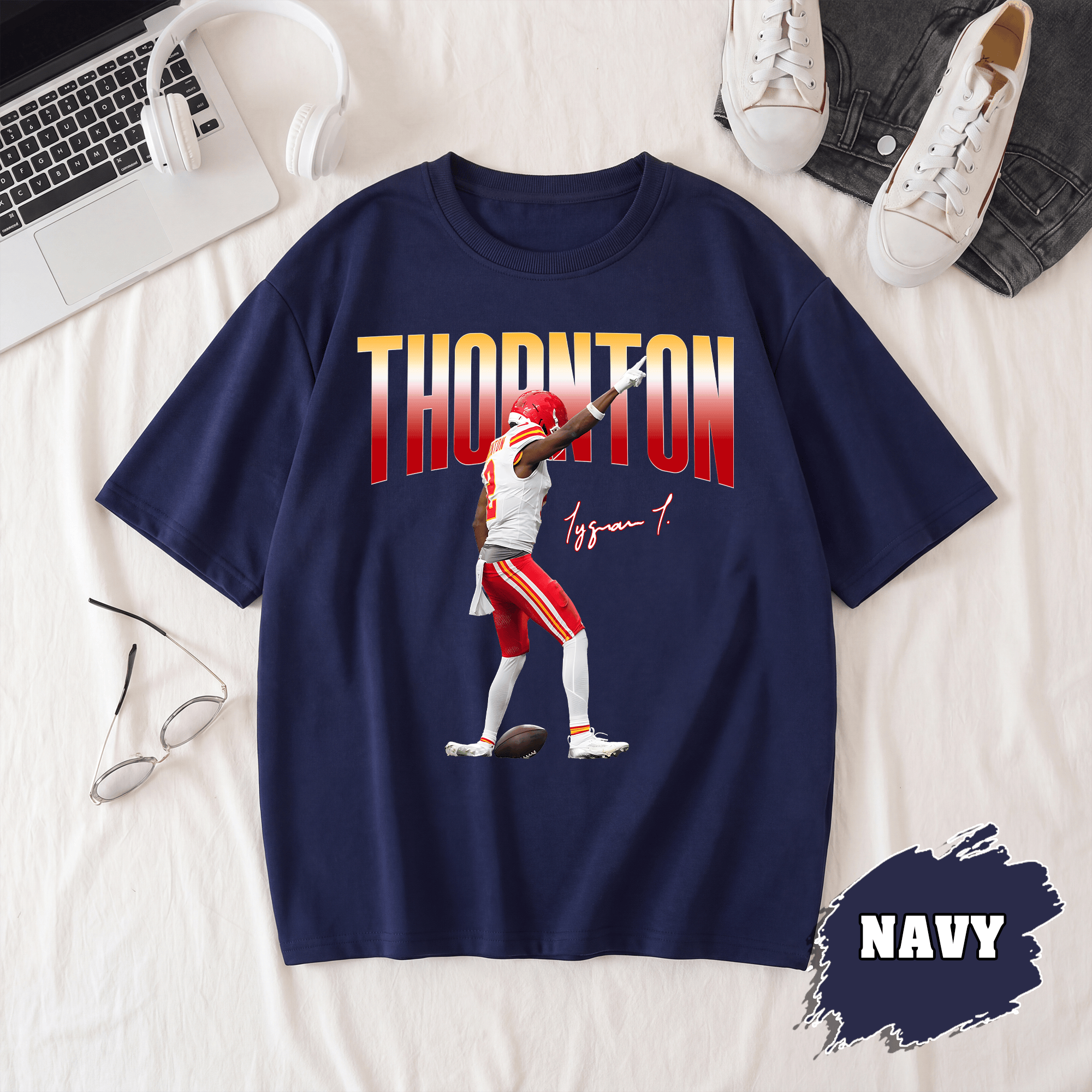 BN - Tyquan Thornton Shirt, Kansas City Football Tee