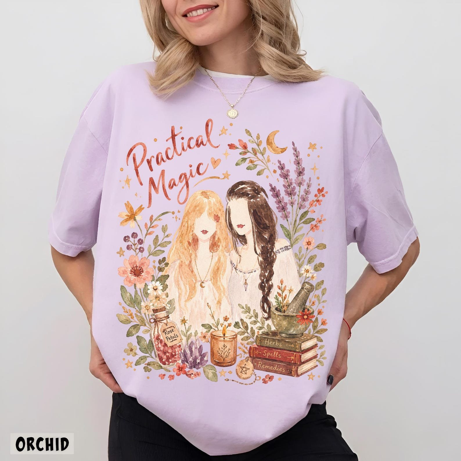 TT - Practical Magic Watercolor Shirt, Owens Sisters Tee, Sally Gillian Tshirt - Image 4