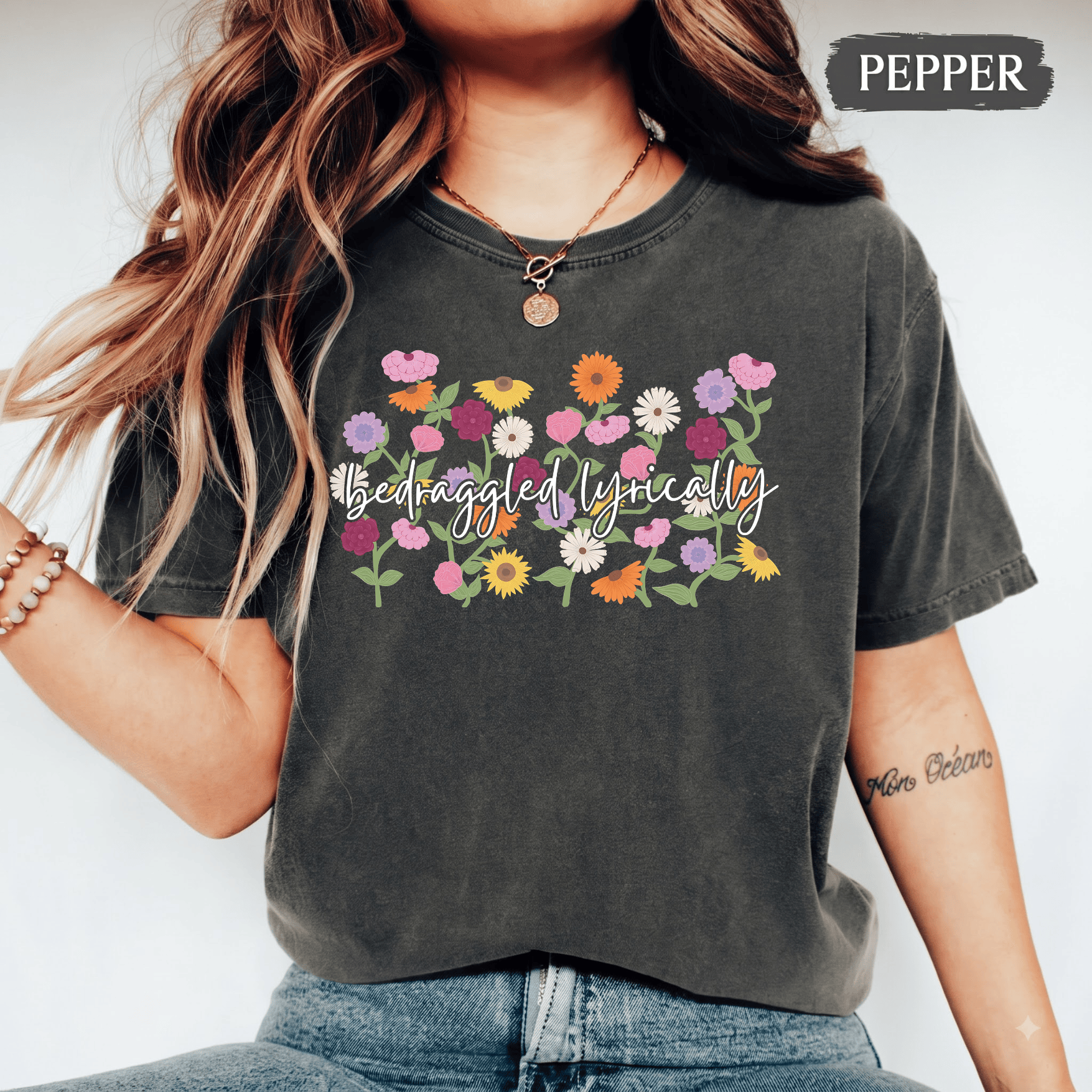 Eras Piano Bedraggled Lyrically Shirts: Minimalist Floral Music Fan Shirt
