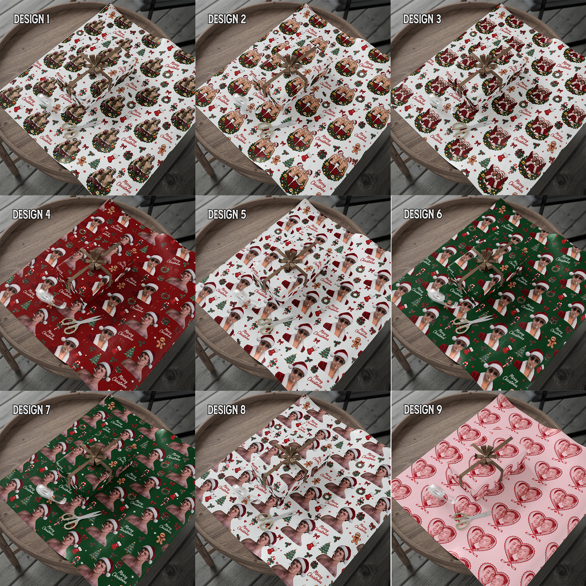 NA - Headted Rivalry Matte Wrapping Paper (LF)