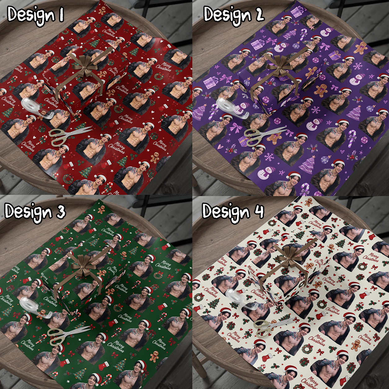 NA - Christmas Hot JK Matte Wrapping Papers (LF)