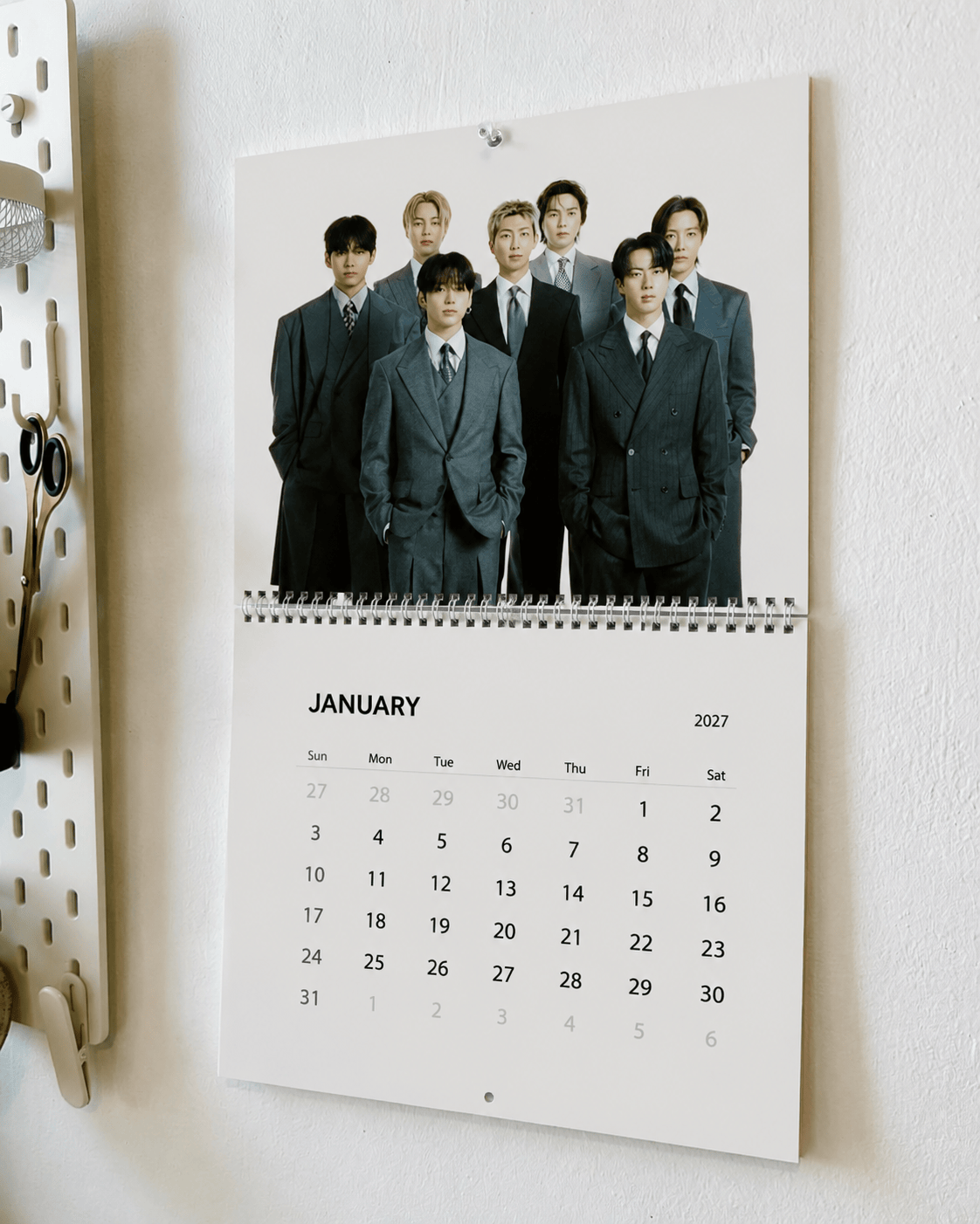 TA - BTS 2027 Wall Calendar , Bangtan OT7 Calendar - Image 5