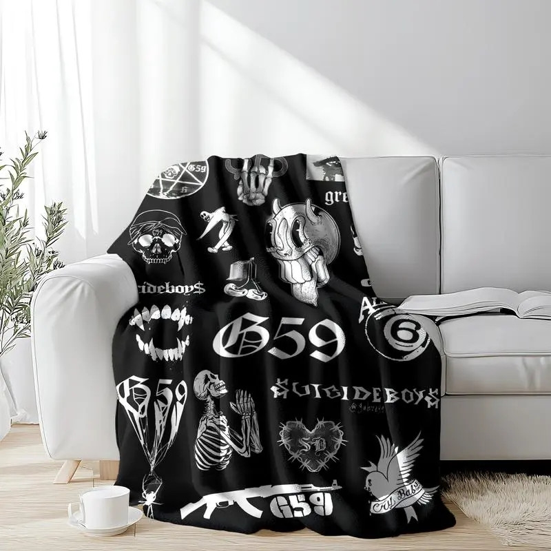 TT - Suicideboys G59 Flannel Fleece Blanket, Soft Fleece, Classic Retro Bedroom Decor - Image 6