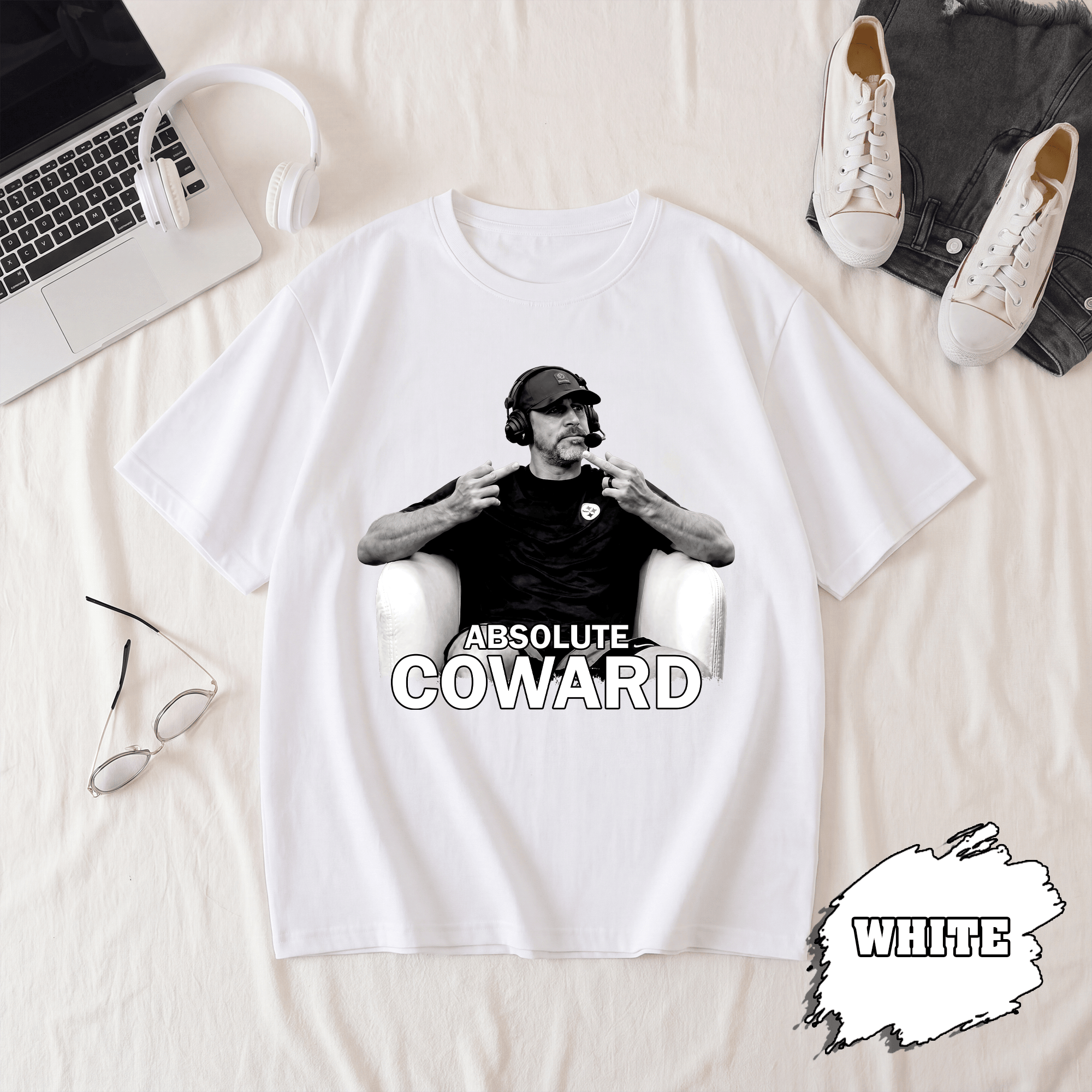 BN - Absolute Coward Aaron Rodgers T-Shirt - Image 2