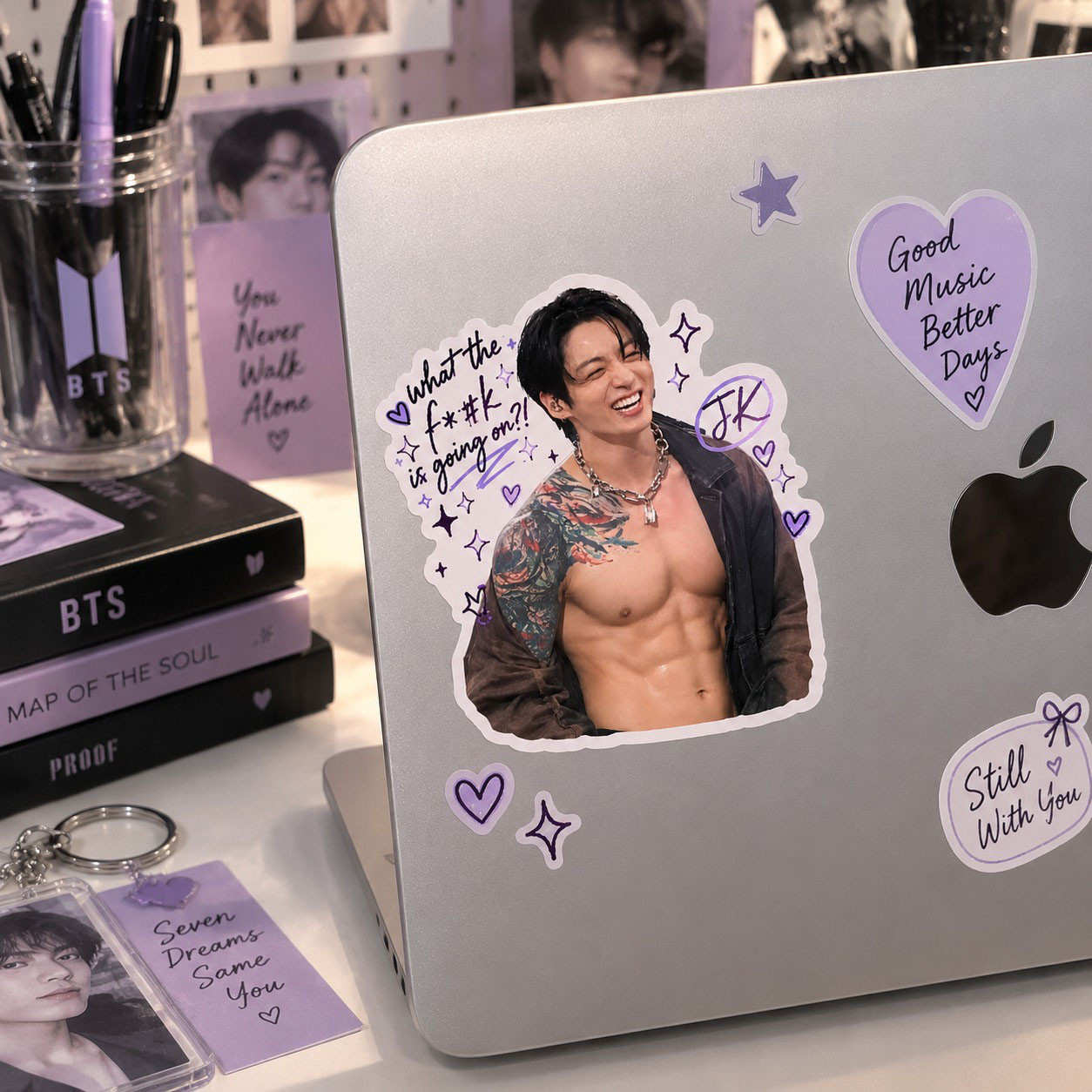 AT - Jungkook “What the F#K Is Going On?!” Sticker, Funny BTS Concert Moment, Kpop Fan Gift, ARMY Inspired - Image 3