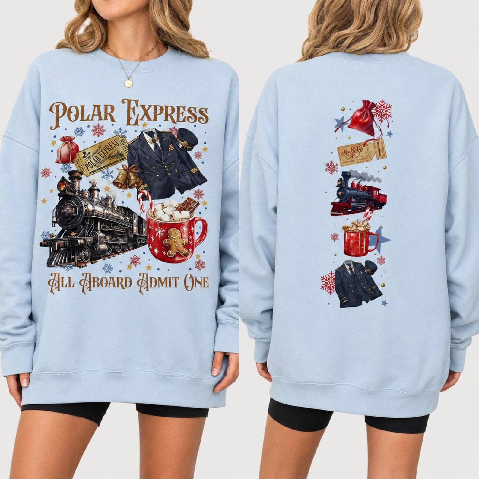TT - The Polar Express Christmas Shirt, Believe Christmas Movie Hoodie, Merry Christmas Polar Sweatshirt