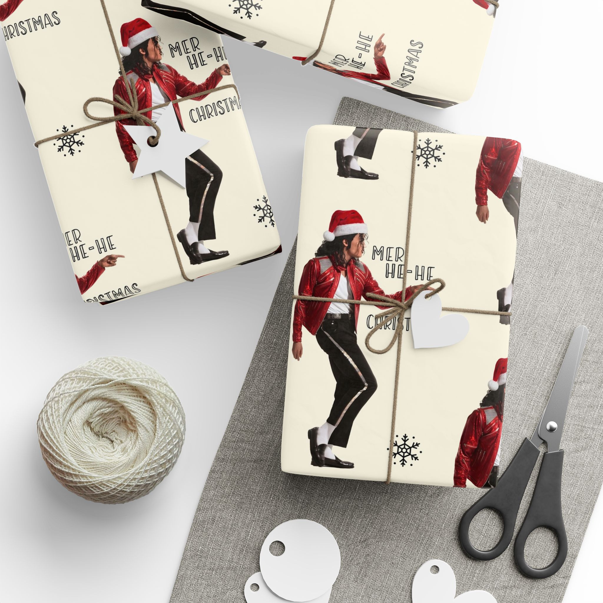 TA - Michael Jackson Christmas Matte Wrapping Paper
