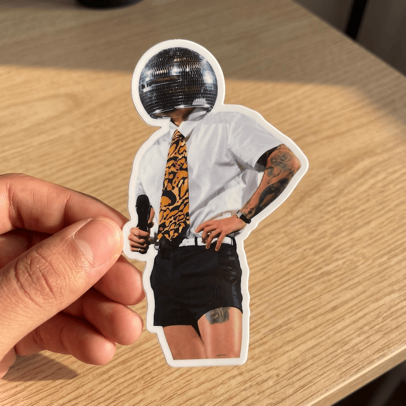 AT - disco ball head harry styles sticker - Image 6