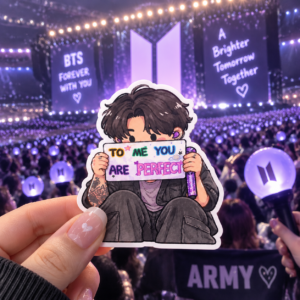 AT - Jungkook BTS Army Sticker, To Me You Are Perfect Sticker/Magnet