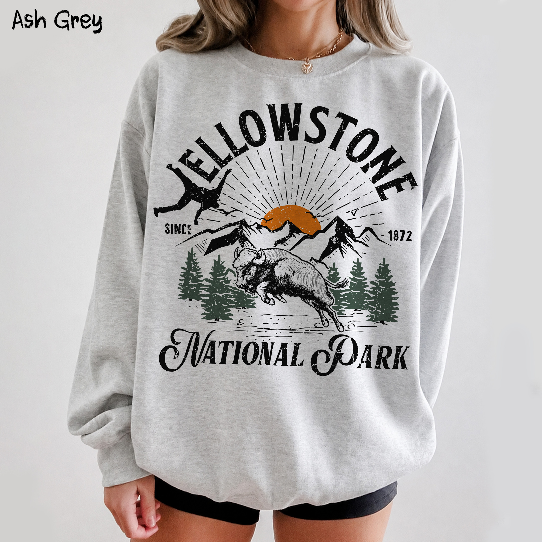 NA - Logo Bison Yellowstone National Park Shirts - Image 2