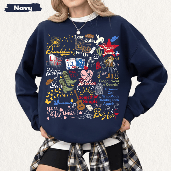 TA - Ella Dandelion Lyric Shirt, Country Music Shirt - Image 3