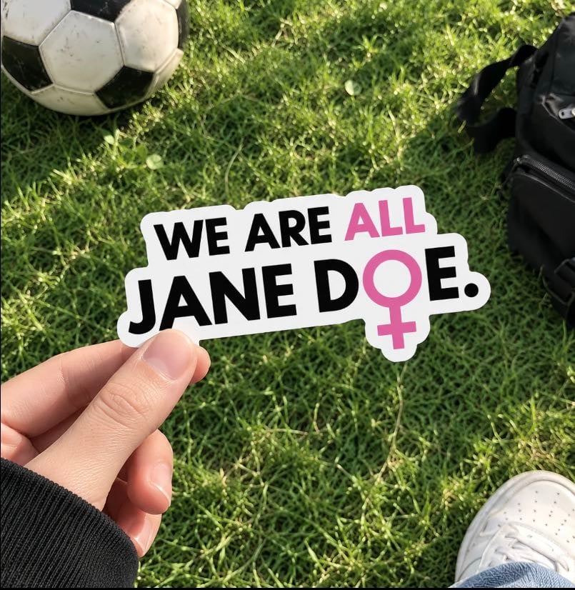 TT - I Am Jane Doe Sticker Sheet, I Hope She Bankrupts Cornell, Justice For Jane Doe Magnet or Vinyl Sticker - Image 5