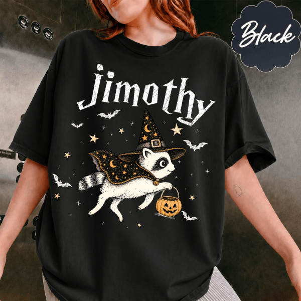 TA - Cute Jimothy Raccoon Halloween Shirt - Image 5