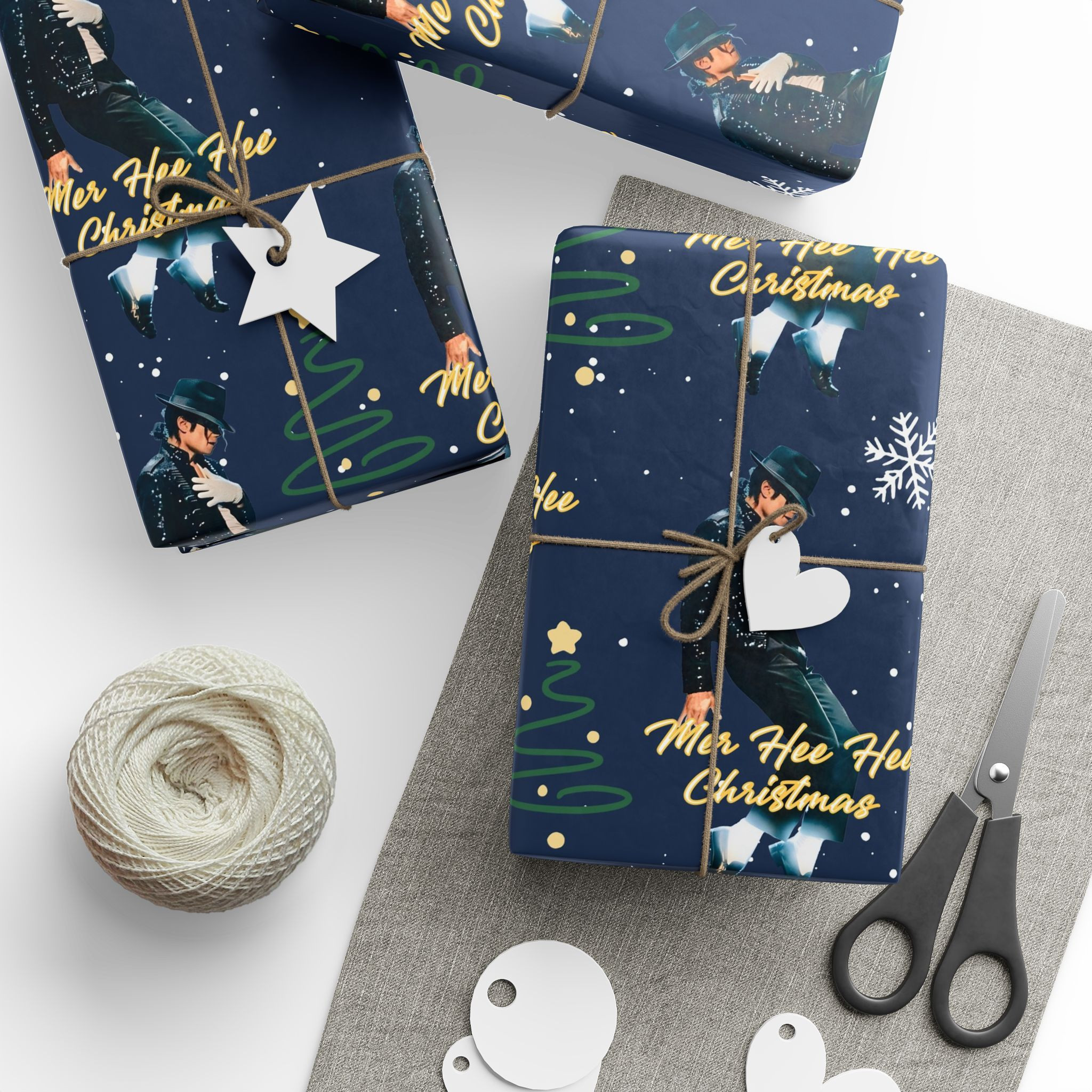 TA - Michael Jackson Christmas Matte Wrapping Paper
