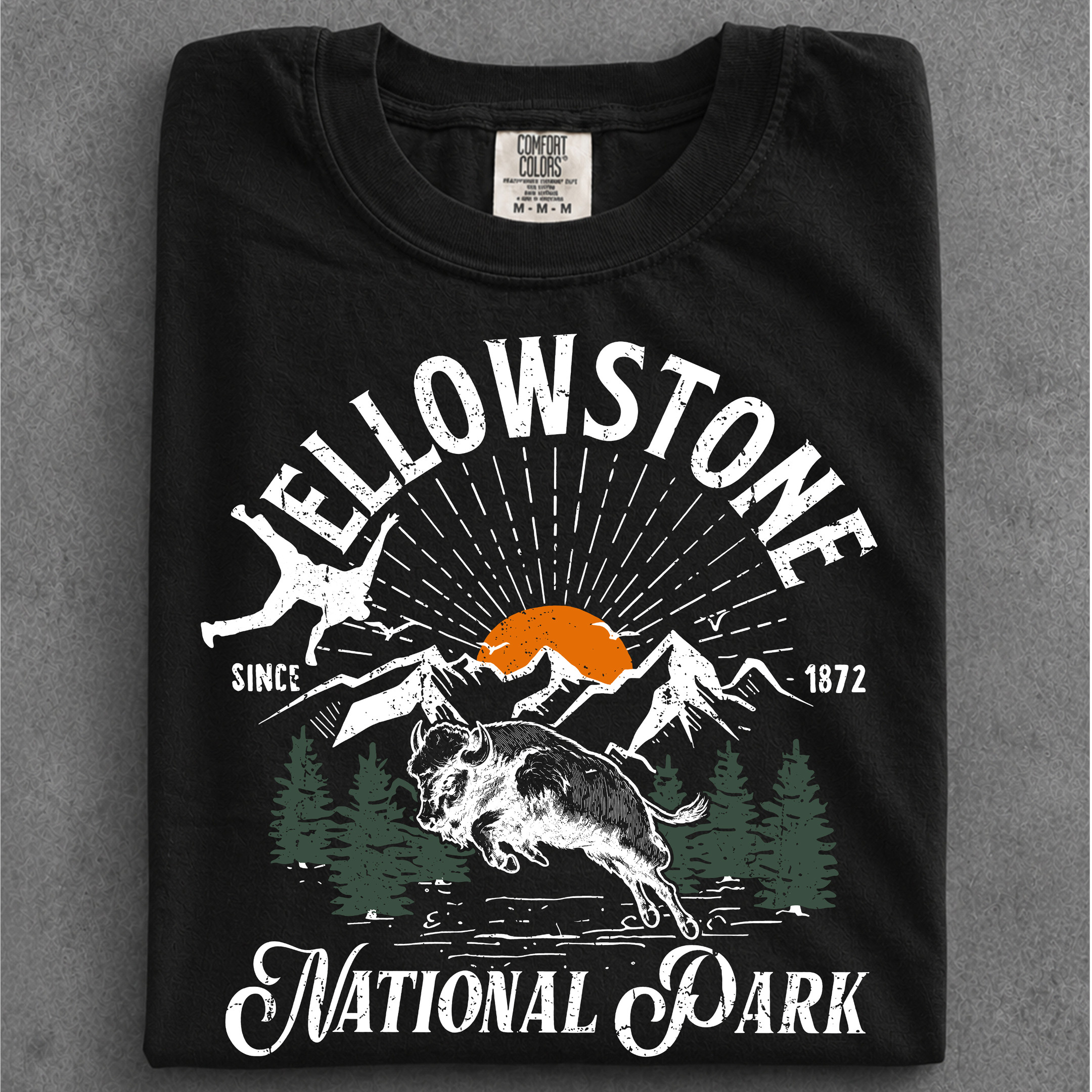 NA - Logo Bison Yellowstone National Park Shirts - Image 4
