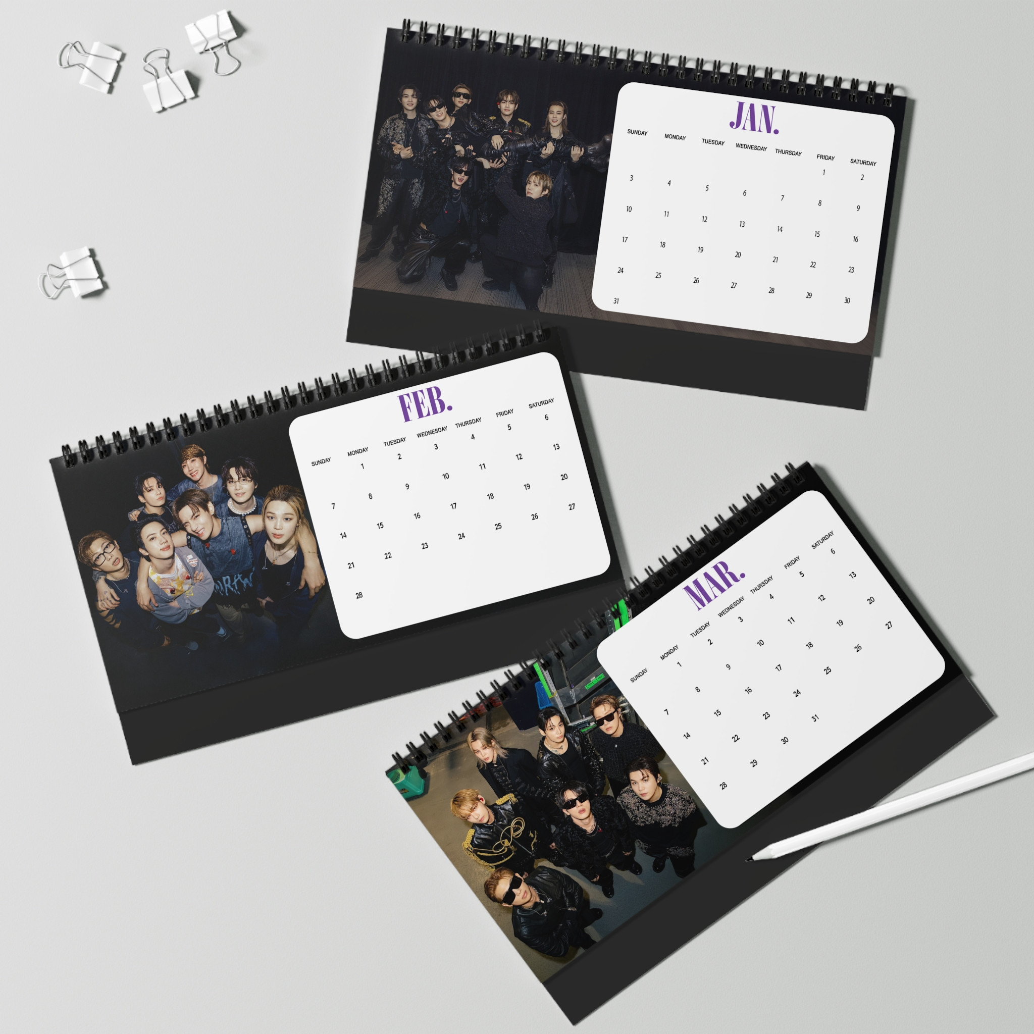 AT - BTS Desktop Calendar - Image 5