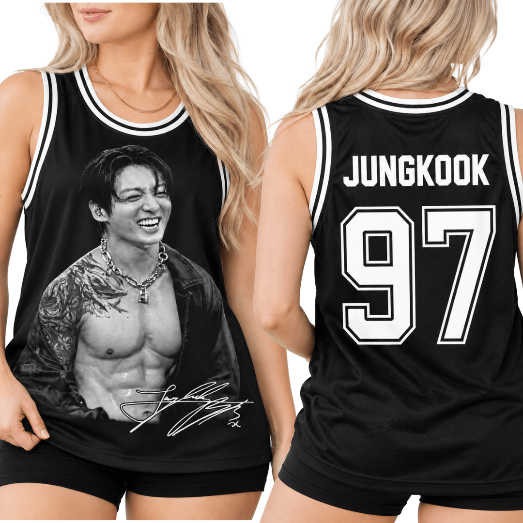 TT - Hot JUNGKOOK body Jersey Sport Tank Top - Image 3