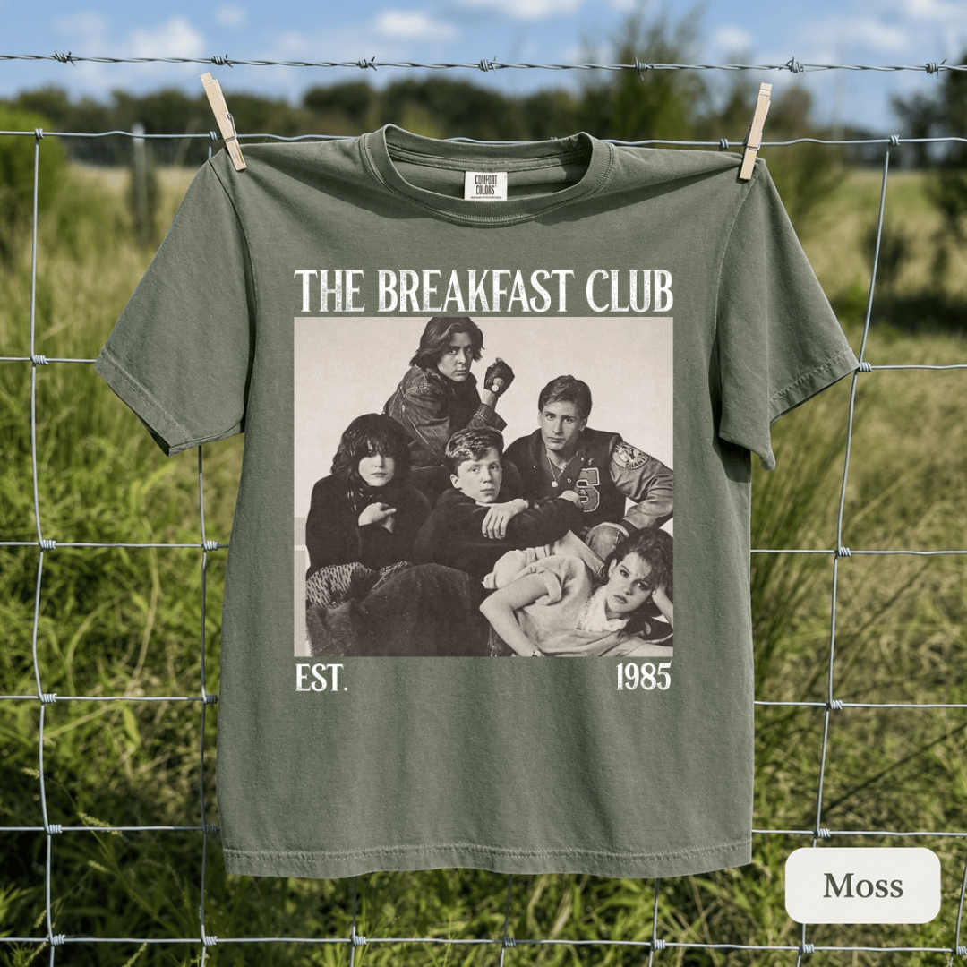 TT - The Breakfast Club Movie T-Shirt, EST 1985 Retro Film Shirt - Image 6